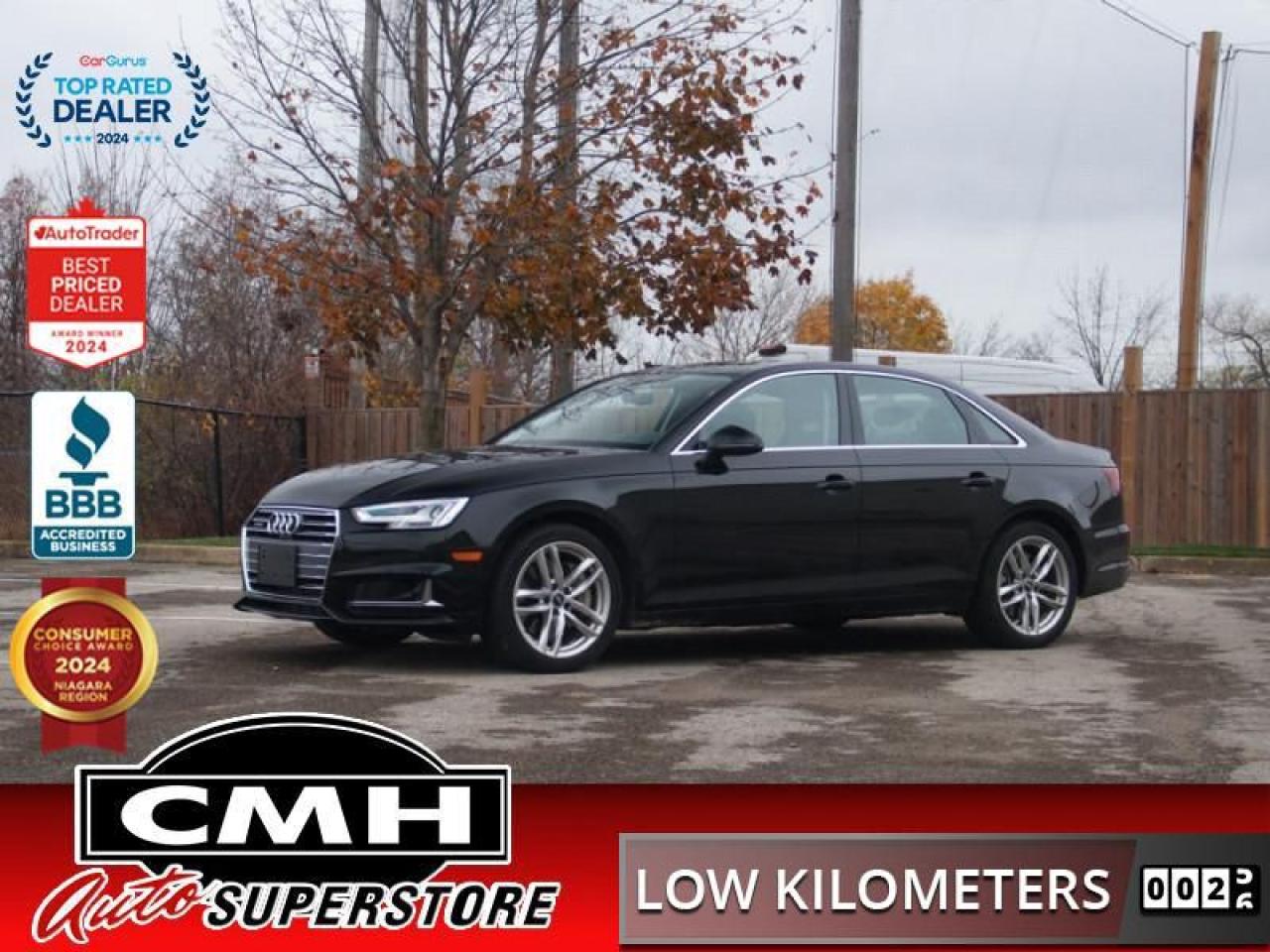 Used 2019 Audi A4 Technik 45 TFSI Quattro  **LOW KMS** for sale in St. Catharines, ON