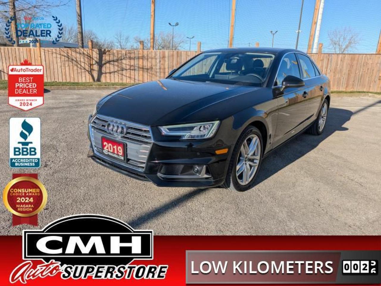 Used 2019 Audi A4 Technik 45 TFSI Quattro  **LOW KMS** for sale in St. Catharines, ON