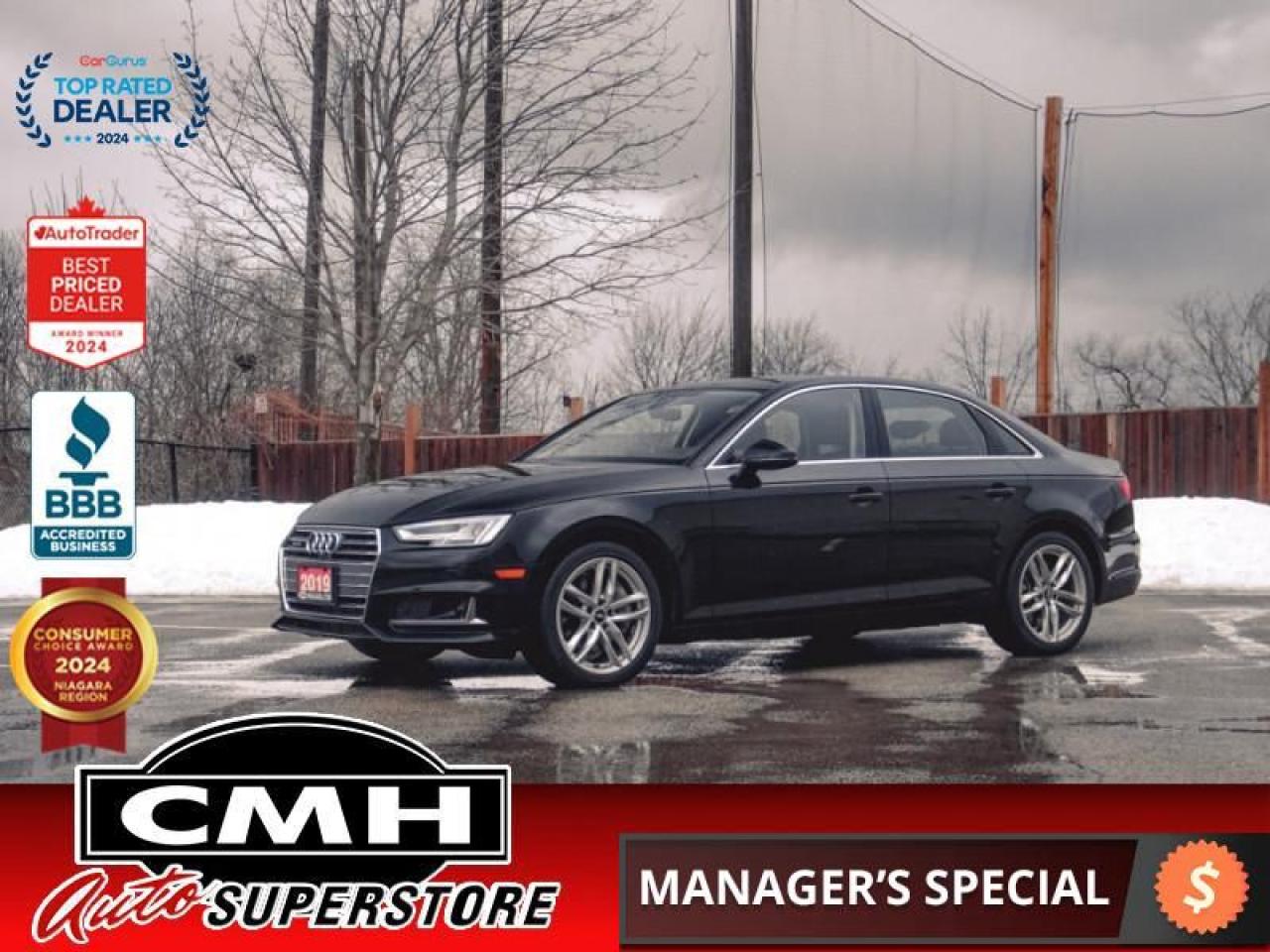 Used 2019 Audi A4 Technik 45 TFSI Quattro  **LOW KMS** for sale in St. Catharines, ON