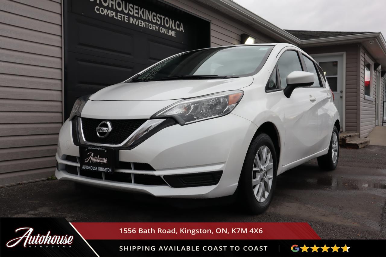 The 2019 Nissan Versa Note SV is packed with7-inch NissanConnect® touchscreen display, Apple CarPlay® and Android Auto compatibility, Rearview camera, Vehicle Dynamic Control, Power windows and locks, USB and auxiliary input ports, this vehicle also comes with a clean CARFAX and extremely low KM for its model year! <p>**PLEASE CALL TO BOOK YOUR TEST DRIVE! THIS WILL ALLOW US TO HAVE THE VEHICLE READY BEFORE YOU ARRIVE. THANK YOU!**</p>

<p>The above advertised price and payment quote are applicable to finance purchases. <strong>Cash pricing is an additional $699. </strong> We have done this in an effort to keep our advertised pricing competitive to the market. Please consult your sales professional for further details and an explanation of costs. <p>

<p>WE FINANCE!! Click through to AUTOHOUSEKINGSTON.CA for a quick and secure credit application!<p><strong>

<p><strong>All of our vehicles are ready to go! Each vehicle receives a multi-point safety inspection, oil change and emissions test (if needed). Our vehicles are thoroughly cleaned inside and out.<p>

<p>Autohouse Kingston is a locally-owned family business that has served Kingston and the surrounding area for more than 30 years. We operate with transparency and provide family-like service to all our clients. At Autohouse Kingston we work with more than 20 lenders to offer you the best possible financing options. Please ask how you can add a warranty and vehicle accessories to your monthly payment.</p>

<p>We are located at 1556 Bath Rd, just east of Gardiners Rd, in Kingston. Come in for a test drive and speak to our sales staff, who will look after all your automotive needs with a friendly, low-pressure approach. Get approved and drive away in your new ride today!</p>

<p>Our office number is 613-634-3262 and our website is www.autohousekingston.ca. If you have questions after hours or on weekends, feel free to text Kyle at 613-985-5953. Autohouse Kingston  It just makes sense!</p>

<p>Office - 613-634-3262</p>

<p>Kyle Hollett (Sales) - Extension 104 - Cell - 613-985-5953; kyle@autohousekingston.ca</p>


<p>Bradie Johnston (Director of Awesome Times) - Extension 101 - Cell - 613-331-1121; bradie@autohousekingston.ca</p>