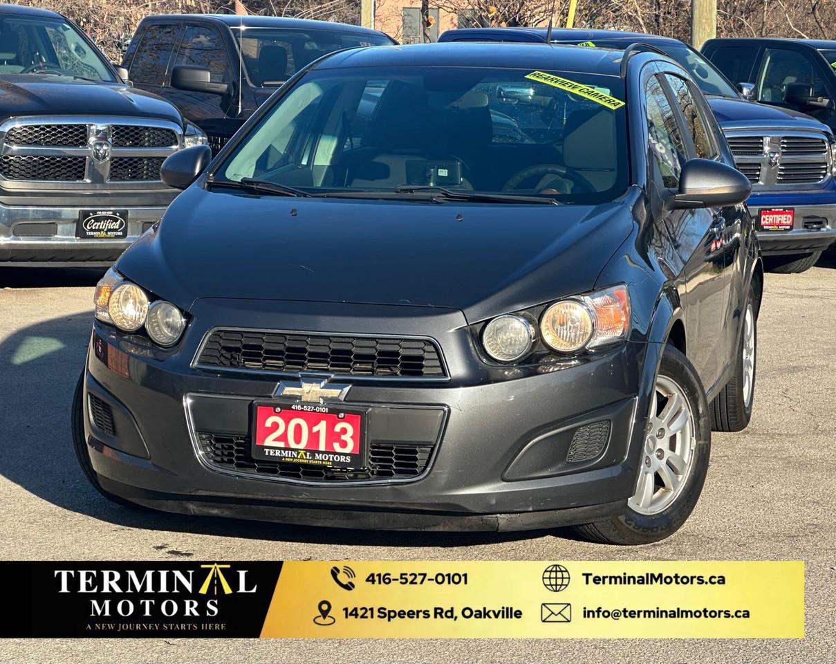 <div><span style=font-size: 1em;>2013 Chevrolet Sonic&nbsp;</span></div><div>&nbsp;</div><div><br />#ONE OWNER</div><div>#NO ACCIDENT</div><div>2013 CHEVROLET SONIC LT<br /><br />COMES WITH:&nbsp;</div><div>&nbsp;</div><div># NEW BRAKES <br /># FRESH ENGINE OIL<br /># FRESH TRANSMISSION OIL<br /><br />WILL COME WITH NEW WINTER TIRES&nbsp;</div><div>&nbsp;</div><div>PRICE + HST NO HIDDEN FEES <br /><br />PLEASE CONTACT US TO BOOK YOUR APPOINTMENT FOR VIEWING AND TEST DRIVE.<br /><br />TERMINAL MOTORS <br />1421 SPEERS RD, OAKVILLE&nbsp;</div>