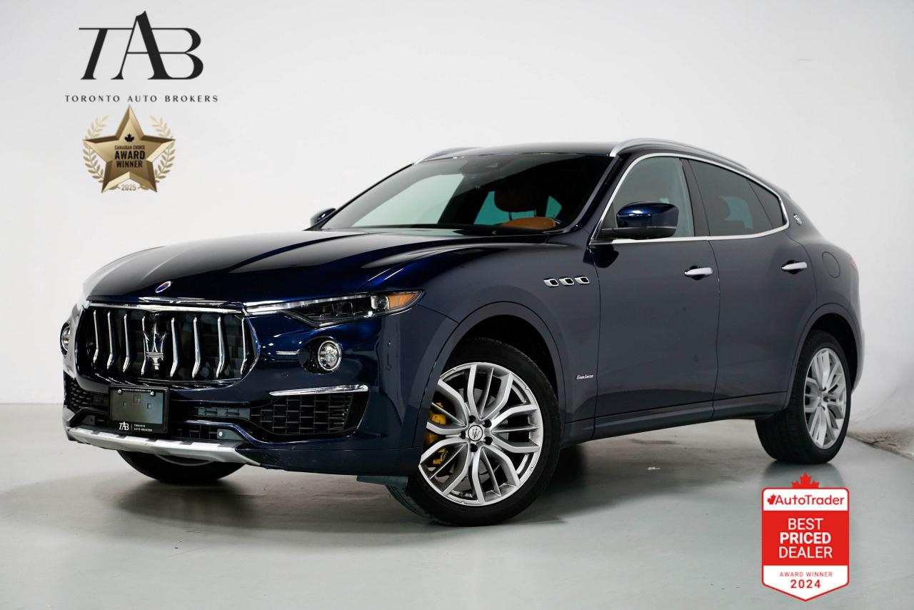 This 2020 Maserati Levante GranLusso is a Local Ontario Vehicle. It is a luxurious SUV that combines Italian craftsmanship with powerful performance. Featuring an elegant brown leather interior and 20-inch wheels, it offers a premium driving experience with a focus on comfort and style.

Key Features:

Sport Pedals
Paddle Shifters
Stainless Steel Door Sills
Yellow Calipers
Upgraded Special Paint
3.0L twin-turbocharged V6 engine (345 hp, 369 lb-ft torque)
8-speed automatic transmission
Q4 intelligent all-wheel drive
20-inch alloy wheels
GranLusso trim with exclusive styling and luxury features
Premium brown leather upholstery with Zegna silk accents
Panoramic sunroof
8.4-inch Maserati Touch Control Plus (MTC+) infotainment system with navigation
Apple CarPlay and Android Auto compatibility
Harman Kardon premium sound system
Heated and ventilated front seats
Dual-zone automatic climate control
Adaptive air suspension for customizable ride comfort

NOW OFFERING 3 MONTH DEFERRED FINANCING PAYMENTS ON APPROVED CREDIT.

WE OFFER THE BEST FINANCE RATES, AND DONT CHARGE ANY FINANCING FEE

Looking for a top-rated pre-owned luxury car dealership in the GTA? Look no further than Toronto Auto Brokers (TAB)! Were proud to have won multiple awards, including the 2024 AutoTrader Best Priced Dealer, 2024 CBRB Dealer Award, the Canadian Choice Award 2024, the 2024 BNS Award, the 2024 Three Best Rated Dealer Award, and many more!

With 30 years of experience serving the Greater Toronto Area, TAB is a respected and trusted name in the pre-owned luxury car industry. Our 30,000 sq.Ft indoor showroom is home to a wide range of luxury vehicles from top brands like BMW, Mercedes-Benz, Audi, Porsche, Land Rover, Jaguar, Aston Martin, Bentley, Maserati, and more.

At TAB, were committed to providing a no-pressure environment and honest work ethics. As a family-owned and operated business, we treat every customer like family and ensure that every interaction is a positive one. Come experience the TAB Lifestyle at its truest form, luxury car buying has never been more enjoyable and exciting!

We offer a variety of services to make your purchase experience as easy and stress-free as possible. From competitive and simple financing and leasing options to extended warranties, aftermarket services, and full history reports on every vehicle, we have everything you need to make an informed decision. We welcome every trade, even if youre just looking to sell your car without buying, and when it comes to financing or leasing, we offer same day approvals, with access to over 50 lenders, including all of the banks in Canada. Feel free to check out your own Equifax credit score without affecting your credit score, simply click on the Equifax tab above and see if you qualify.

So if youre looking for a luxury pre-owned car dealership in Toronto, look no further than TAB! We proudly serve the GTA, including Toronto, Etobicoke, Woodbridge, North York, York Region, Vaughan, Thornhill, Richmond Hill, Mississauga, Scarborough, Markham, Oshawa, Peteborough, Hamilton, Newmarket, Orangeville, Aurora, Brantford, Barrie, Kitchener, Niagara Falls, Oakville, Cambridge, Kitchener, Waterloo, Guelph, London, Windsor, Orillia, Pickering, Ajax, Whitby, Durham, Cobourg, Belleville, Kingston, Ottawa, Montreal, Vancouver, Winnipeg, Calgary, Edmonton, Regina, Halifax, and more.

Call us today or visit our website to learn more about our inventory and services. And remember, all prices exclude applicable taxes and licensing, and vehicles can be certified at an additional cost of $799.