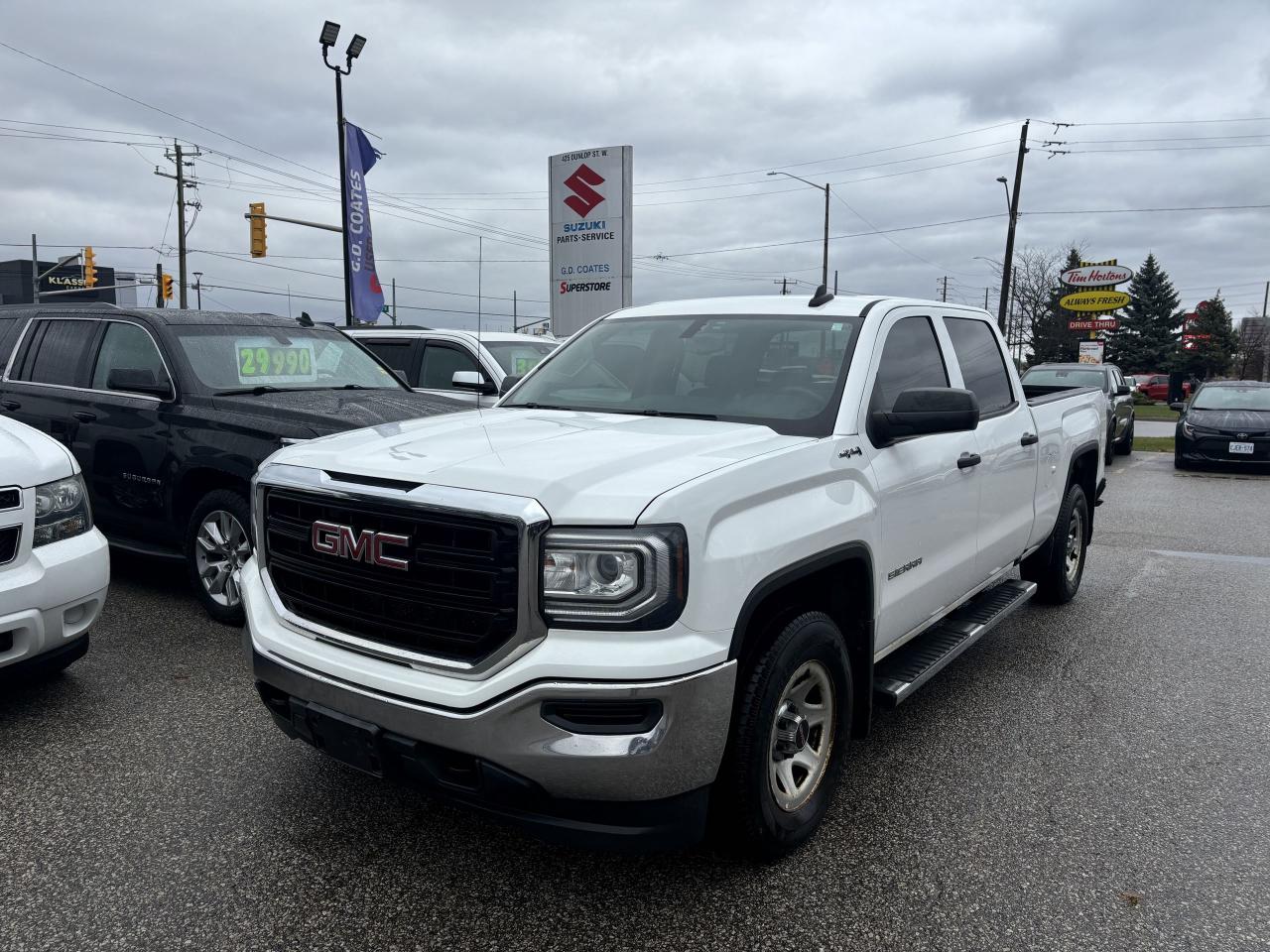 Used 2016 GMC Sierra 1500 Crew Cab 4x4 ~Bluetooth ~Bench Seat ~Remote Start for sale in Barrie, ON