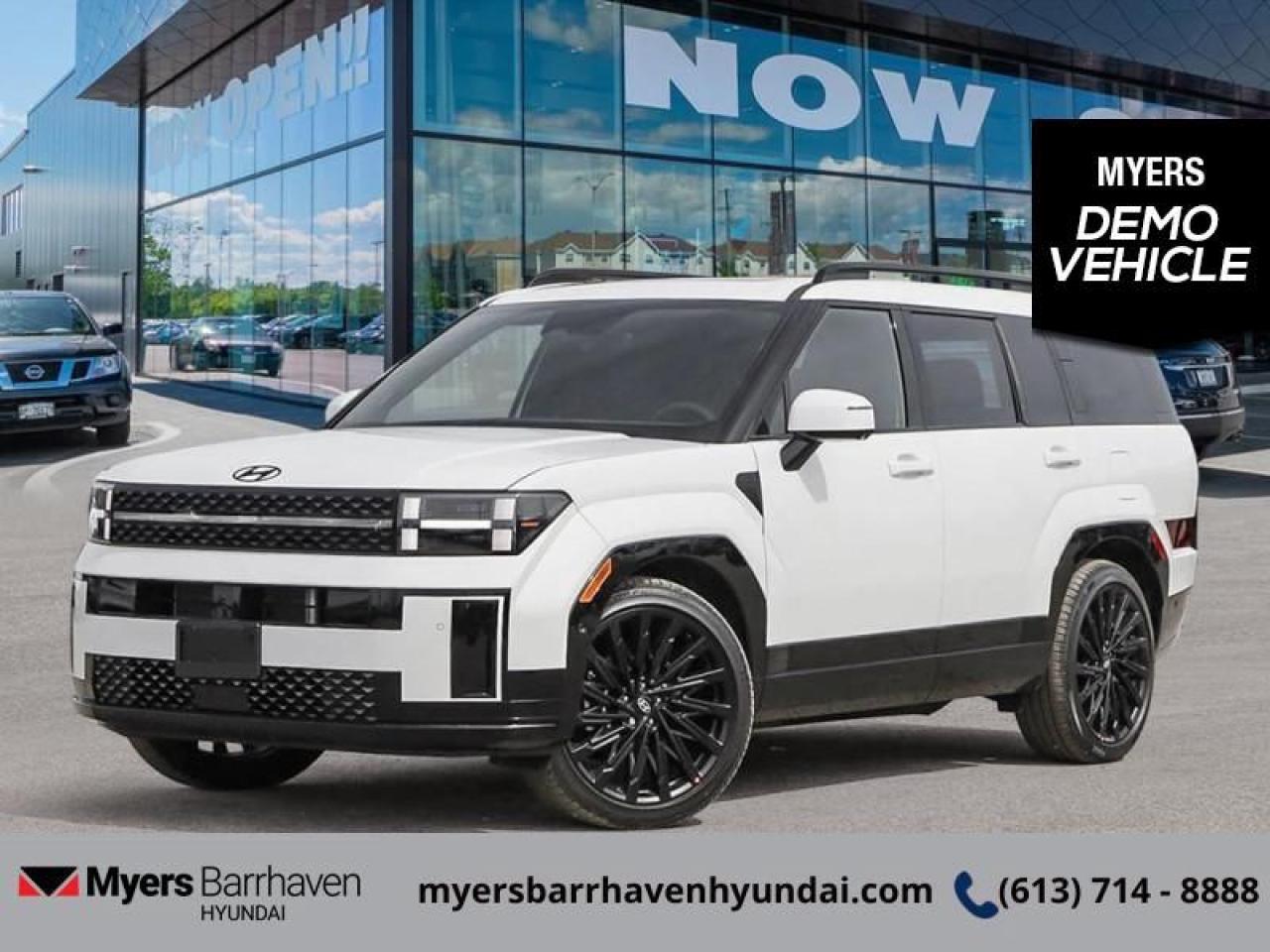 <b>HUD,  Premium Audio,  Cooled Seats,  Navigation,  360 Camera!</b><br> <br> <br> <br>  For adventure, readiness, and outstanding style, this 2025 Santa Fe is an easy choice. <br> <br>Refinement wrapped in ruggedness, capability married to style, and adventure ready attitude paired to a comfortable drive. These things make this 2025 Santa Fe an amazing SUV. If you need a ready to go SUV that makes every errand an adventure and makes every adventure a journey, this 2025 Santa Fe was made for you.<br> <br> This serenity SUV  has an automatic transmission and is powered by a  277HP 2.5L 4 Cylinder Engine.<br> This vehicles price also includes $3228 in additional equipment.<br> <br> Our Santa Fes trim level is Ultimate Calligraphy. This Santa FE Ultimate Calligraphy rewards you with a drivers head up display, a 12-speaker Bose premium audio system, inbuilt navigation, ventilated and heated front seats, a dual panel sunroof and a 360 camera system. Also standard include a power liftgate for rear cargo access, a heated steering wheel, adaptive cruise control, and a 12.3-inch screen with Apple CarPlay and Android Auto. Safety features also include blind spot detection, lane keep assist with lane departure warning, front and rear parking sensors, and front and rear collision mitigation. This vehicle has been upgraded with the following features: Hud,  Premium Audio,  Cooled Seats,  Navigation,  360 Camera,  Sunroof,  Heated Steering Wheel.  This is a demonstrator vehicle driven by a member of our staff, so we can offer a great deal on it.<br><br> <br/> See dealer for details. <br> <br> o~o