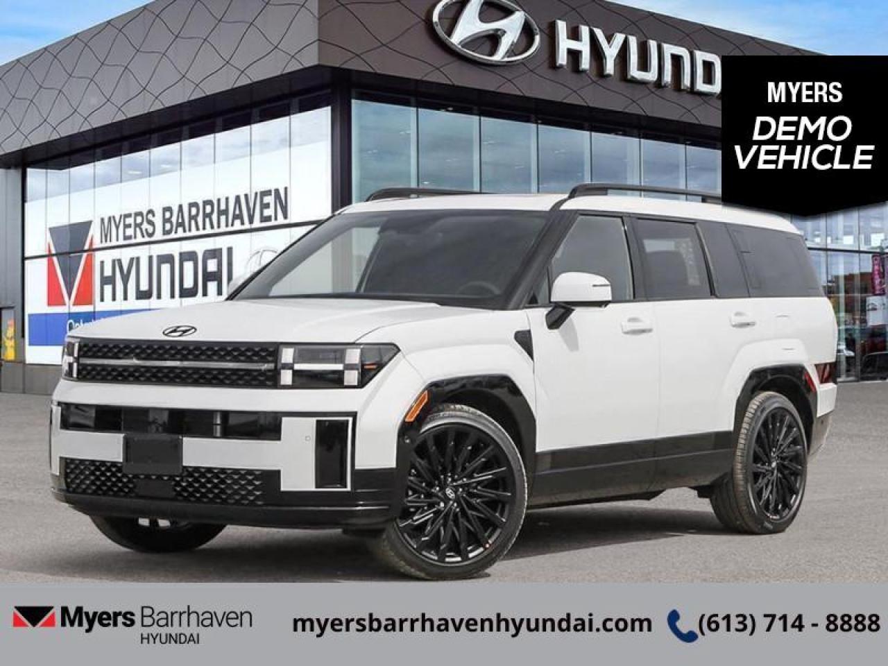 <b>HUD,  Premium Audio,  Cooled Seats,  Navigation,  360 Camera!</b><br> <br> <br> <br>  Incredible design in and out makes this 2025 Santa Fe striking and fun to drive. <br> <br>Refinement wrapped in ruggedness, capability married to style, and adventure ready attitude paired to a comfortable drive. These things make this 2025 Santa Fe an amazing SUV. If you need a ready to go SUV that makes every errand an adventure and makes every adventure a journey, this 2025 Santa Fe was made for you.<br> <br> This serenity SUV  has an automatic transmission and is powered by a  277HP 2.5L 4 Cylinder Engine.<br> <br> Our Santa Fes trim level is Ultimate Calligraphy. This Santa FE Ultimate Calligraphy rewards you with a drivers head up display, a 12-speaker Bose premium audio system, inbuilt navigation, ventilated and heated front seats, a dual panel sunroof and a 360 camera system. Also standard include a power liftgate for rear cargo access, a heated steering wheel, adaptive cruise control, and a 12.3-inch screen with Apple CarPlay and Android Auto. Safety features also include blind spot detection, lane keep assist with lane departure warning, front and rear parking sensors, and front and rear collision mitigation. This vehicle has been upgraded with the following features: Hud,  Premium Audio,  Cooled Seats,  Navigation,  360 Camera,  Sunroof,  Heated Steering Wheel.  This is a demonstrator vehicle driven by a member of our staff, so we can offer a great deal on it.<br><br> <br/> See dealer for details. <br> <br> o~o