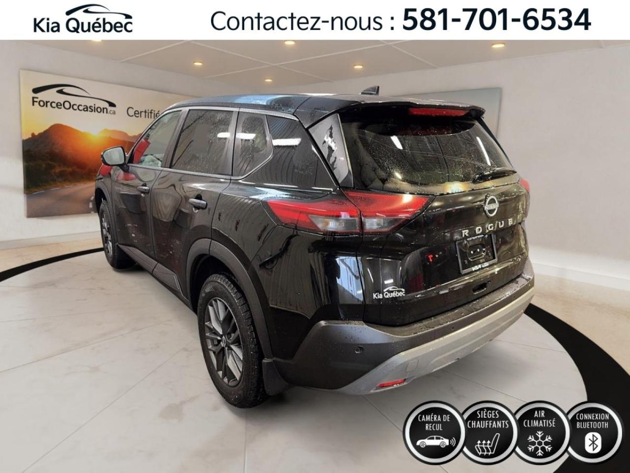 Used 2023 Nissan Rogue S * BIZONE* ANGLES MORTS* BOUTON POUSSOIR* CARPLAY for sale in Québec, QC