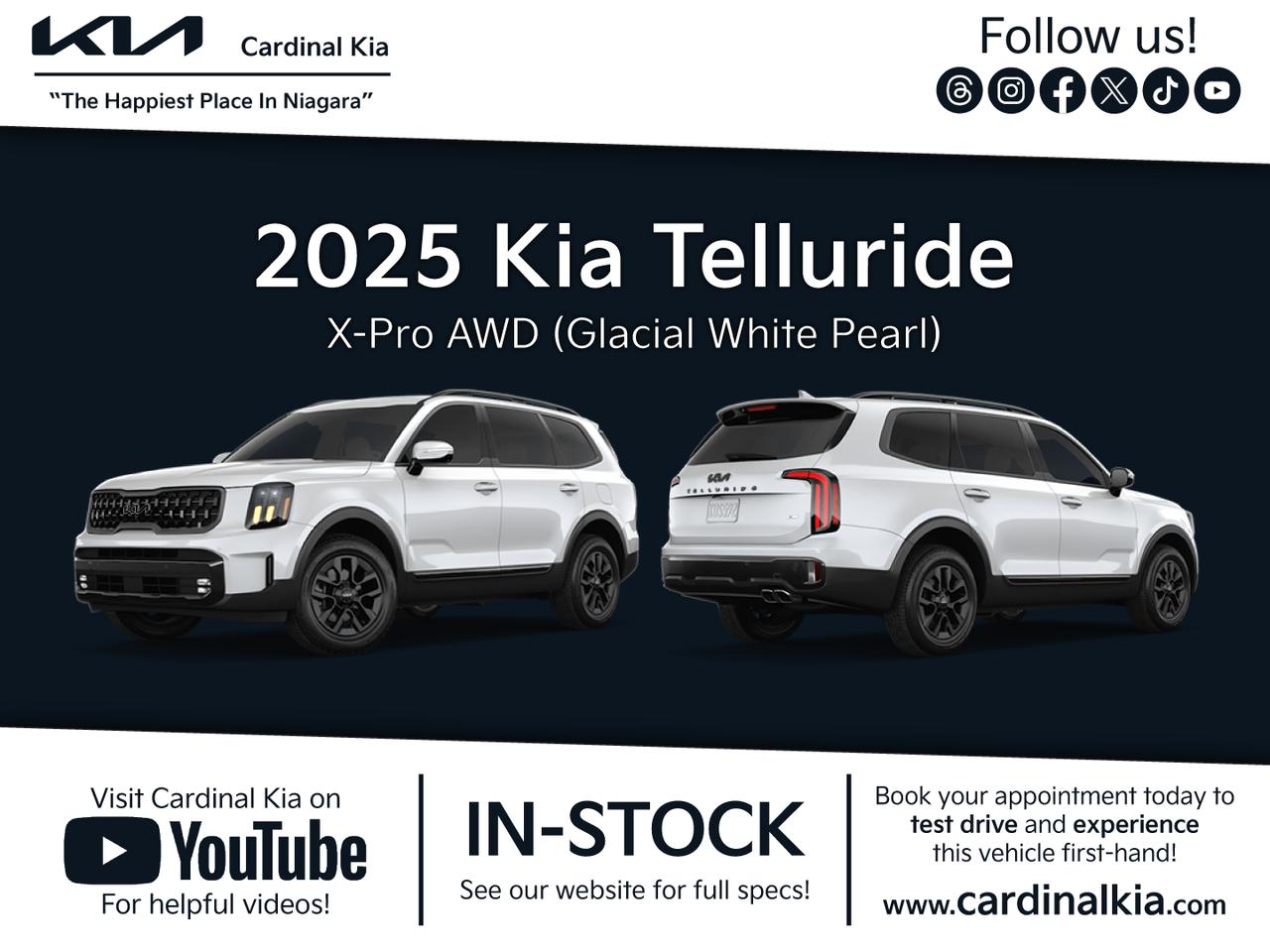 New 2025 Kia Telluride X-Pro for sale in Niagara Falls, ON