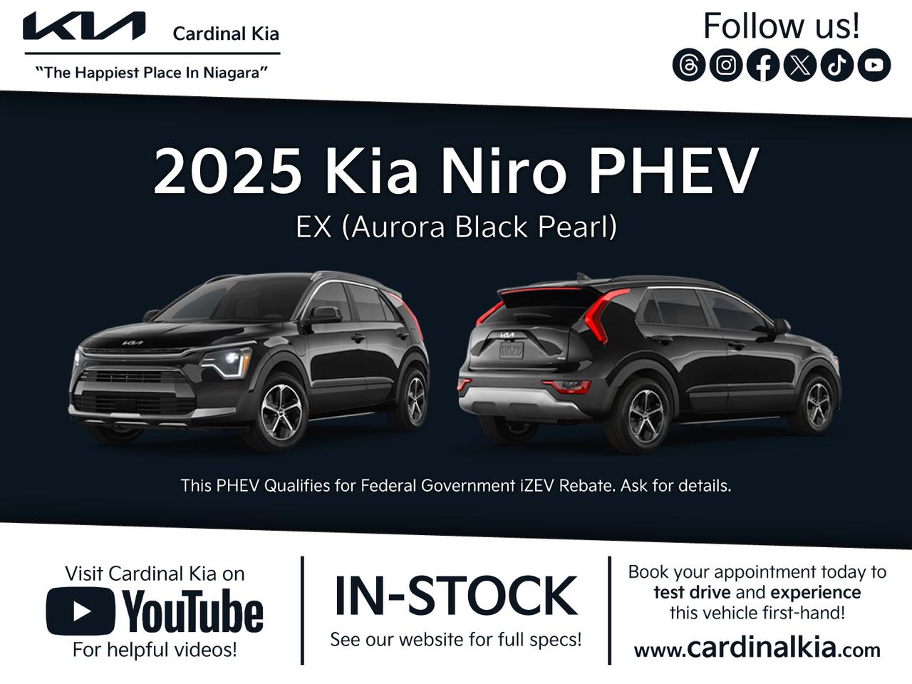 New 2025 Kia NIRO PHEV EX for sale in Niagara Falls, ON