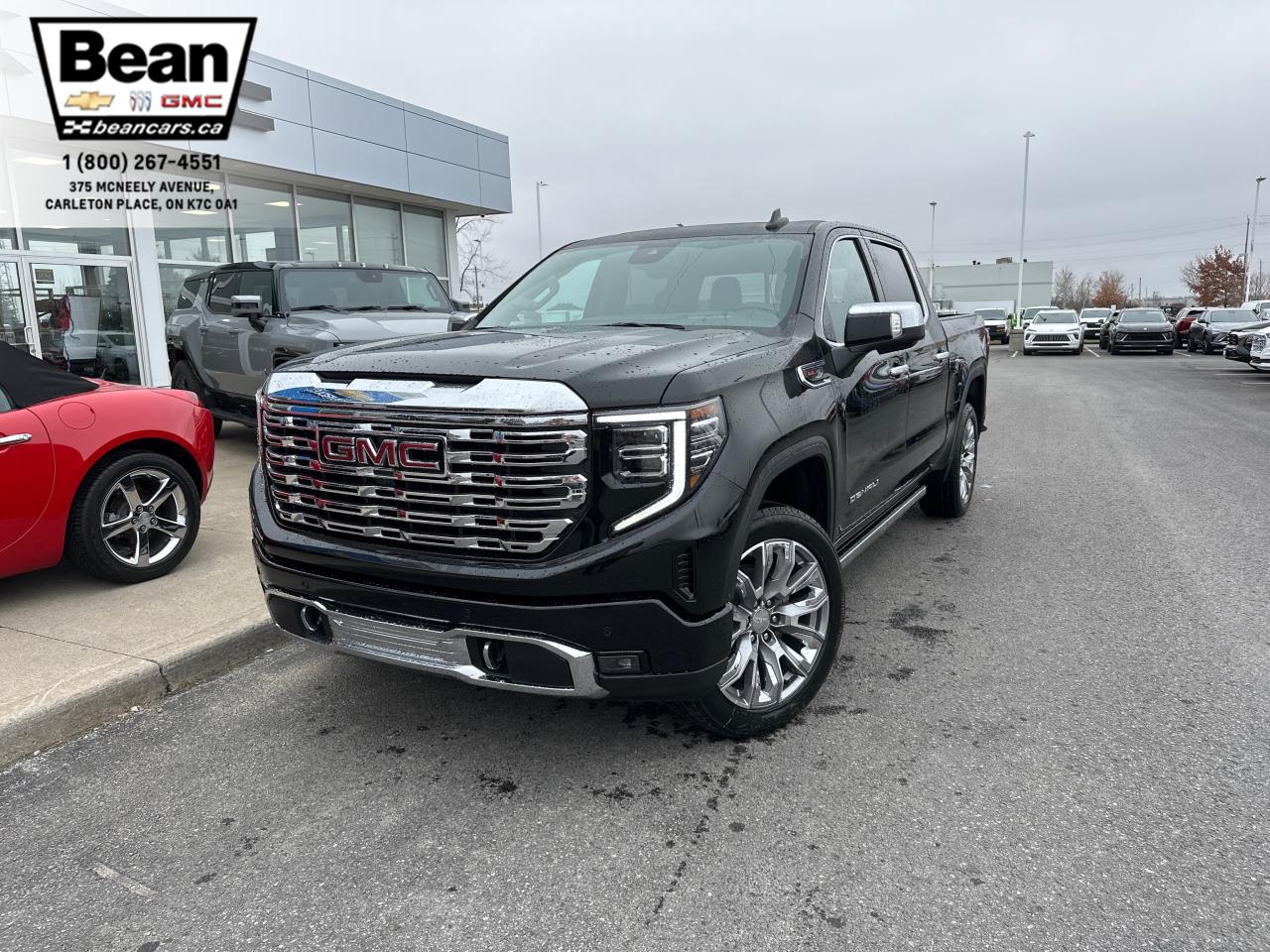 New 2025 GMC Sierra 1500 Denali 6.2L V8 WITH REMOTE START/ENTRY, SUNROOF, HEATED SEATS, HEATED STEERING WHEEL, VENTILATED SEATS, MULTI-PRO TAILGATE for sale in Carleton Place, ON