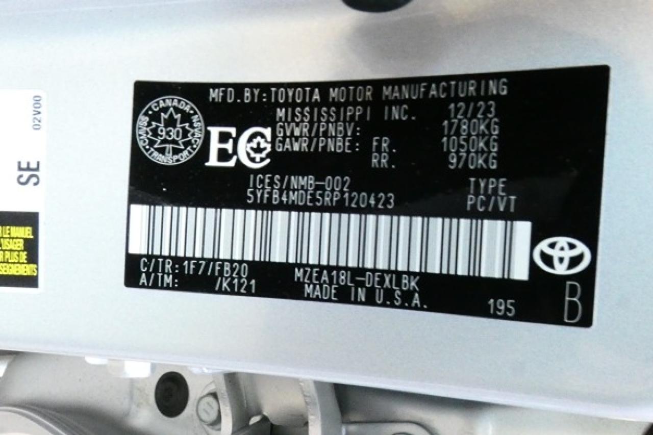2024 Toyota Corolla LE w/Htd cloth, NAV ready, BUC - Photo #20
