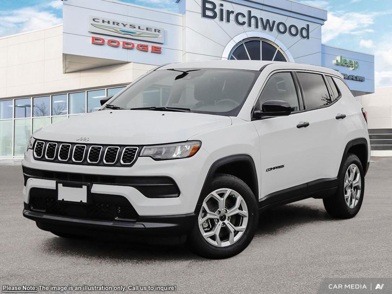 New 2025 Jeep Compass Sport Factory Order - Arriving Soon | Uconnect 5 with 8.4–inch display for sale in Winnipeg, MB