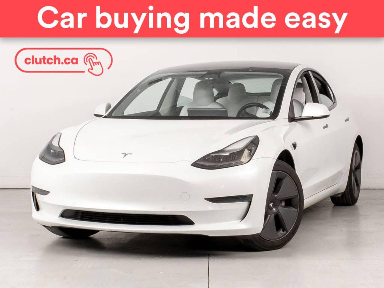 Used 2021 Tesla Model 3 Standard Range Plus w/ Autopilot, Glass Roof, Wireless Charger for sale in Bedford, NS