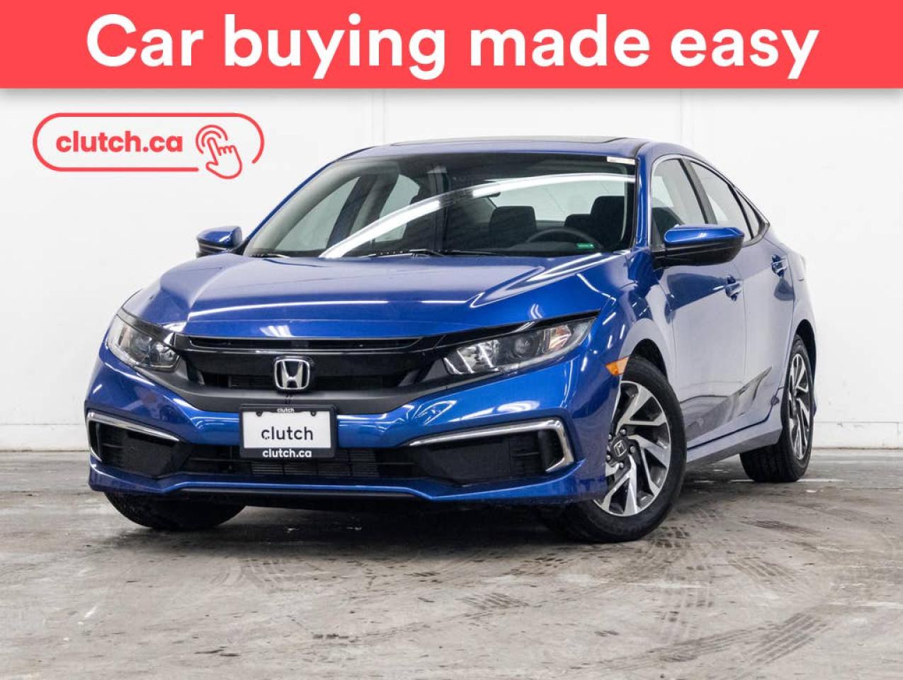 Used 2020 Honda Civic EX w/ Apple CarPlay  & Android Auto, Dual Zone A/C, Power Moonroof for sale in Toronto, ON