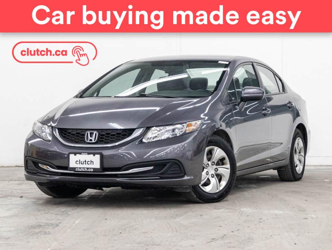 Used 2015 Honda Civic LX w/ Heated Front Seats, A/C, Rearview Cam for sale in Toronto, ON