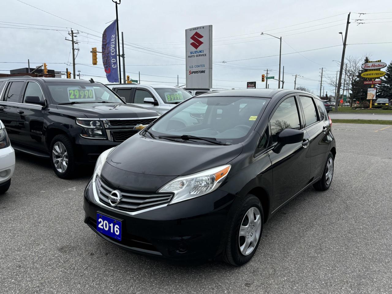 The 2016 Nissan Versa Note SV is the perfect combination of style, comfort, and functionality. With its sleek design and eye-catching features, this vehicle is sure to turn heads wherever it goes. Equipped with Bluetooth technology, you can easily stay connected while on the go. The built-in camera provides added safety and convenience when reversing or parking. And with heated seats, you can stay cozy during those chilly winter months. The keyless entry system adds an extra layer of convenience, making it easy to access your vehicle without fumbling for keys. Plus, the A/C automatic ensures a comfortable ride no matter the weather outside. Dont miss out on the opportunity to own this amazing car. Get behind the wheel of the 2016 Nissan Versa Note SV and experience its impressive features for yourself. Upgrade your driving experience today!

G. D. Coates - The Original Used Car Superstore!
 
  Our Financing: We have financing for everyone regardless of your history. We have been helping people rebuild their credit since 1973 and can get you approvals other dealers cant. Our credit specialists will work closely with you to get you the approval and vehicle that is right for you. Come see for yourself why were known as The Home of The Credit Rebuilders!
 
  Our Warranty: G. D. Coates Used Car Superstore offers fully insured warranty plans catered to each customers individual needs. Terms are available from 3 months to 7 years and because our customers come from all over, the coverage is valid anywhere in North America.
 
  Parts & Service: We have a large eleven bay service department that services most makes and models. Our service department also includes a cleanup department for complete detailing and free shuttle service. We service what we sell! We sell and install all makes of new and used tires. Summer, winter, performance, all-season, all-terrain and more! Dress up your new car, truck, minivan or SUV before you take delivery! We carry accessories for all makes and models from hundreds of suppliers. Trailer hitches, tonneau covers, step bars, bug guards, vent visors, chrome trim, LED light kits, performance chips, leveling kits, and more! We also carry aftermarket aluminum rims for most makes and models.
 
  Our Story: Family owned and operated since 1973, we have earned a reputation for the best selection, the best reconditioned vehicles, the best financing options and the best customer service! We are a full service dealership with a massive inventory of used cars, trucks, minivans and SUVs. Chrysler, Dodge, Jeep, Ford, Lincoln, Chevrolet, GMC, Buick, Pontiac, Saturn, Cadillac, Honda, Toyota, Kia, Hyundai, Subaru, Suzuki, Volkswagen - Weve Got Em! Come see for yourself why G. D. Coates Used Car Superstore was voted Barries Best Used Car Dealership!