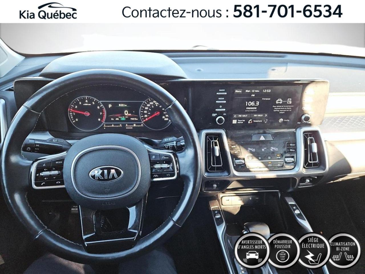 Used 2021 Kia Sorento LX PREMIUM * AWD* 7 PLACES* BIZONE* ANGLES MORTS* for sale in Québec, QC