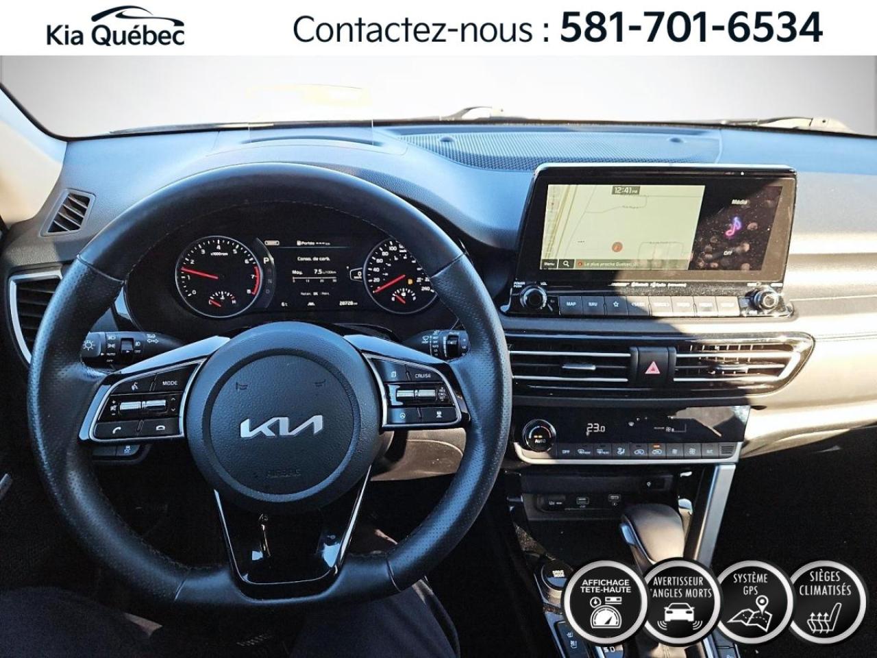 Used 2023 Kia Seltos SX * TURBO* AWD* GPS* SIEGES VENTILES* TOIT* for sale in Québec, QC