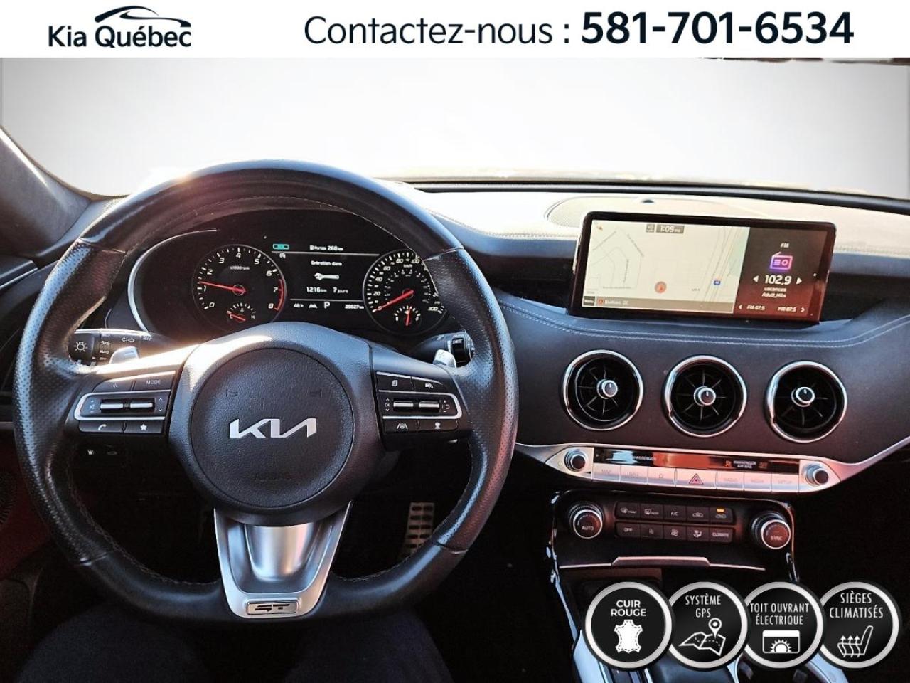 Used 2023 Kia Stinger GT ÉLITE AWD *TURBO *CUIR *GPS TOIT *CAMÉRA for sale in Québec, QC