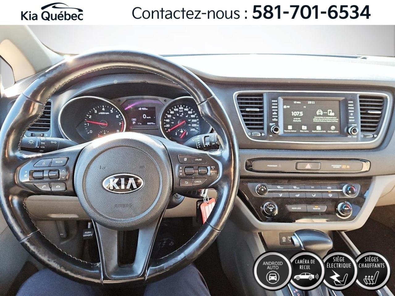 Used 2020 Kia Sedona LX * 8 PASSAGERS* CARPLAY* SIEGE ELECTRIQUE* for sale in Québec, QC