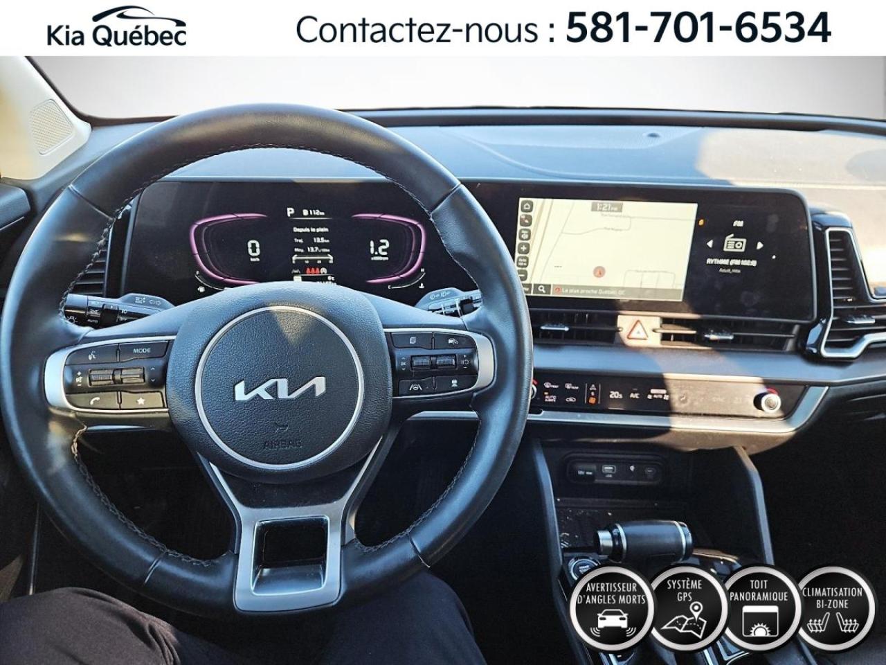 Used 2023 Kia Sportage EX * AWD* GPS* CUIR* TOIT PANO* ANGLES MORTS* for sale in Québec, QC