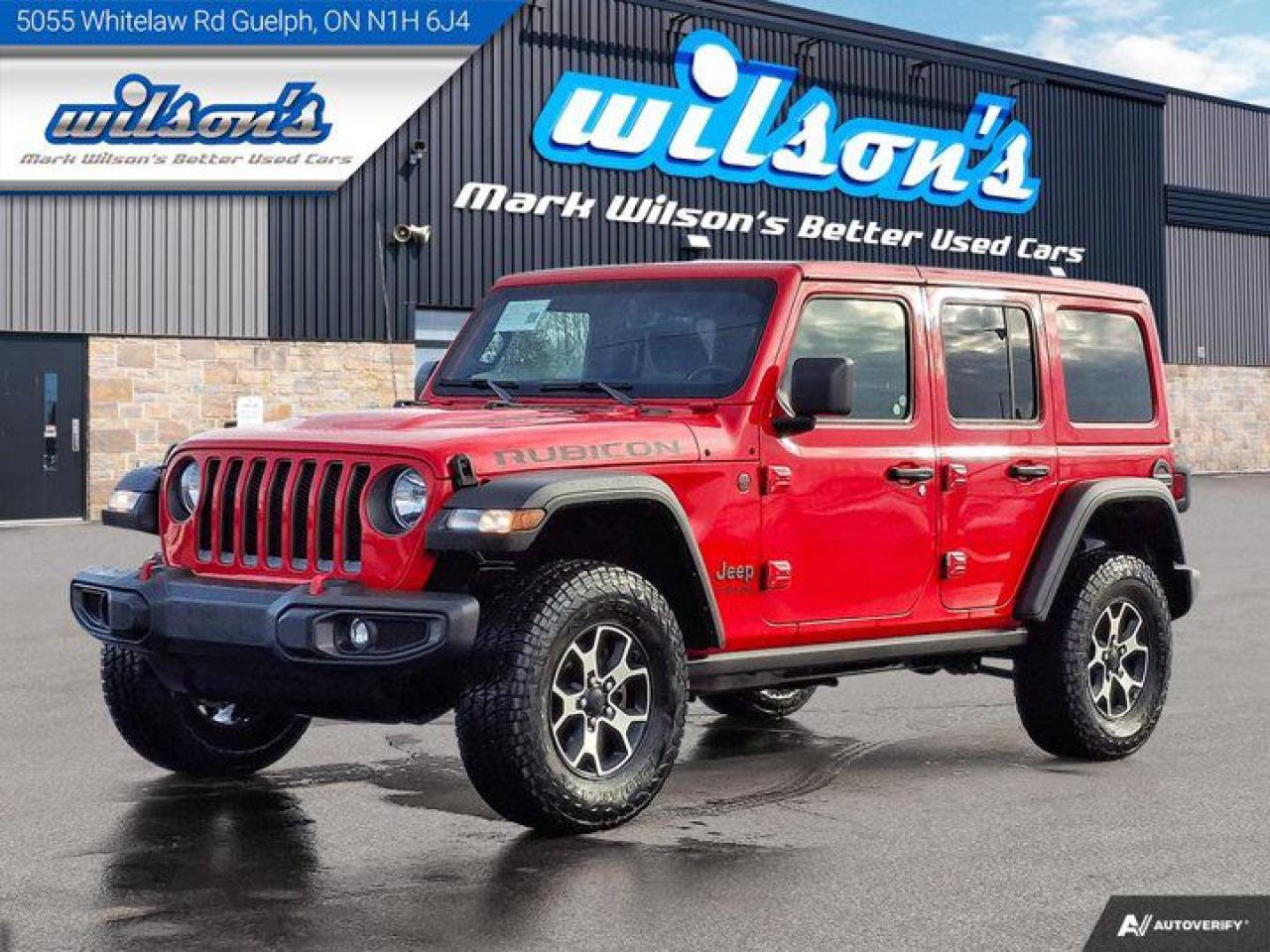 Used 2022 Jeep Wrangler Unlimited Rubicon | Auto | Heated Steering + Seats | Remote Start | CarPlay + Android | Nav for sale in Guelph, ON