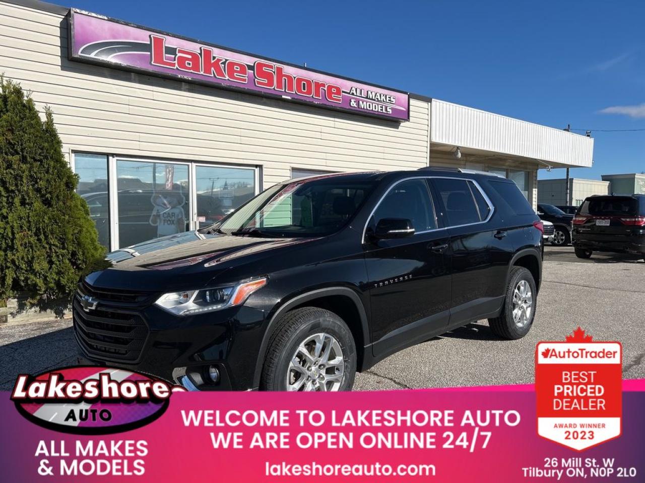 Used 2018 Chevrolet Traverse LT Cloth for sale in Tilbury, ON