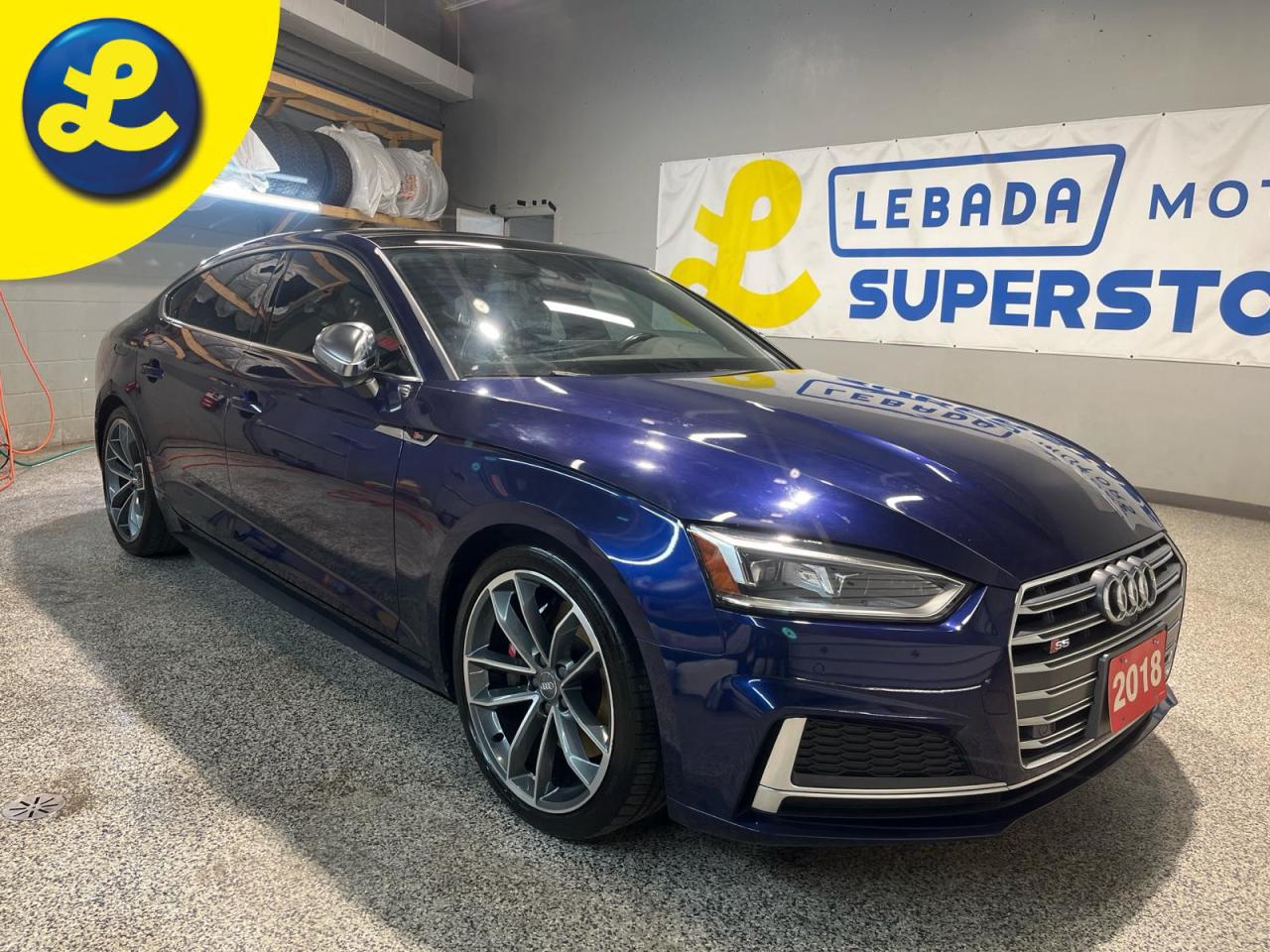 Used 2018 Audi S5 S5 Sportback 3.0T Technik Quattro * Navigation * Leather * Panoramic Sunroof * 8spd * 360 Camera w/ Corner View * SOS Assist * Audi Connect * Parking for sale in Cambridge, ON