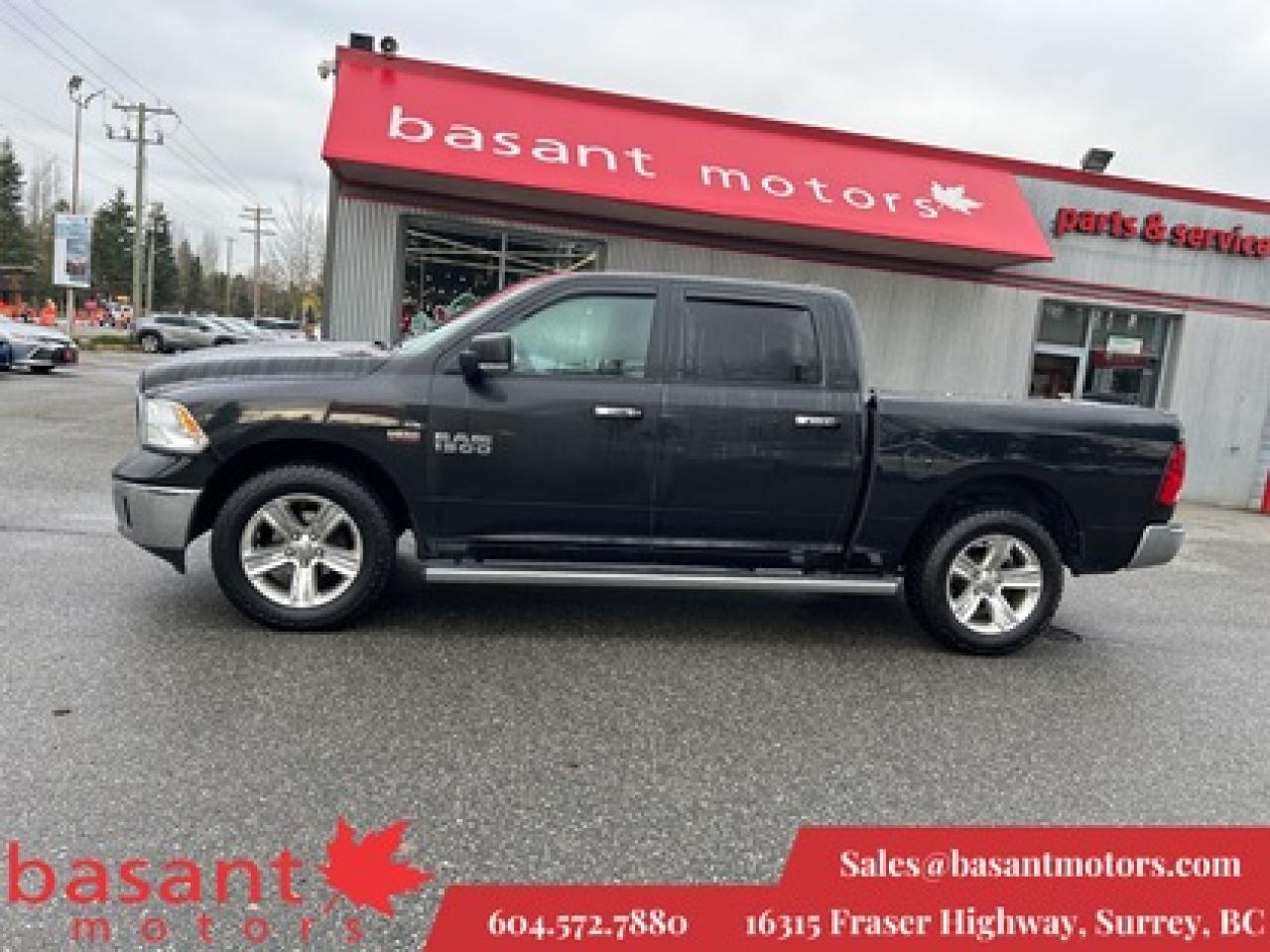 Used 2017 RAM 1500 Crew Cab, SLT, Low KMs, Backup Cam, Nav, 3.92 Rear for sale in Surrey, BC