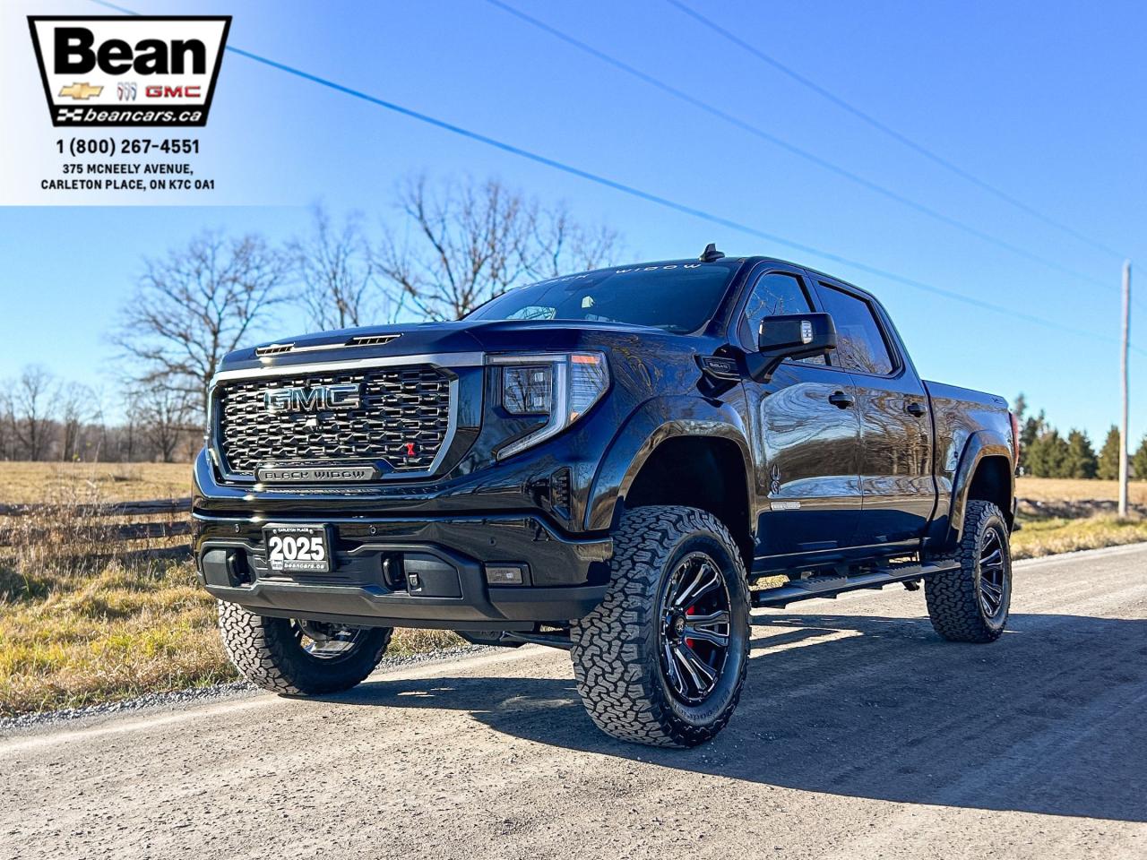 New 2025 GMC Sierra 1500 Elevation BLACK WIDOW PACKAGE - 5.3L V8 WITH REMOTE START/ENTRY, SUNROOF, HEATED SEATS, HEATED STEERING WHEEL, HITCH GUIDANCE WITH HITCH VIEW, HD SURROUND VISION, BOSE SPEAKERS for sale in Carleton Place, ON