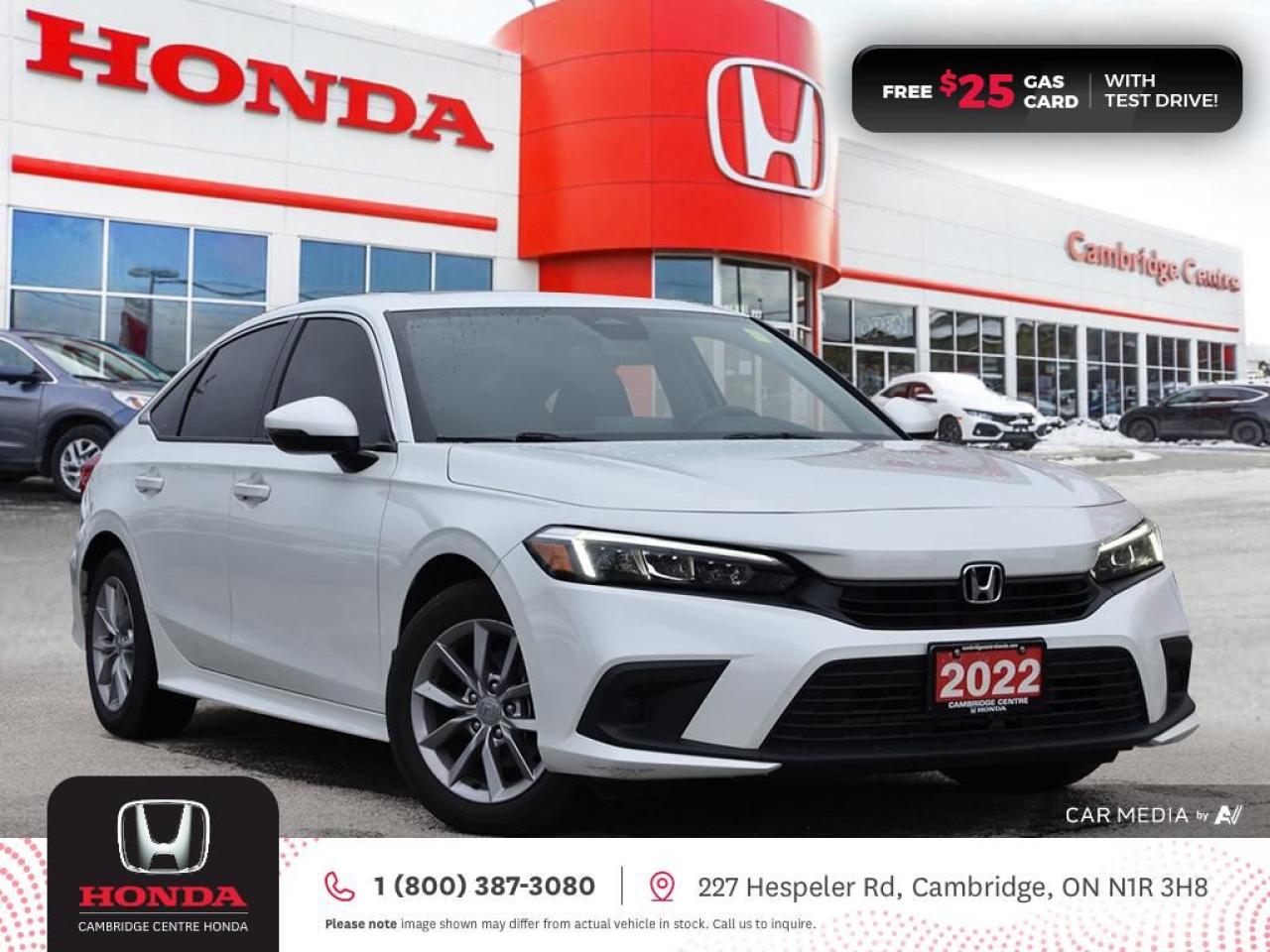 Used 2022 Honda Civic EX HONDA SENSING TECHNOLOGIES | REARVIEW CAMERA | APPLE CARPLAY™/ANDROID AUTO™ for sale in Cambridge, ON