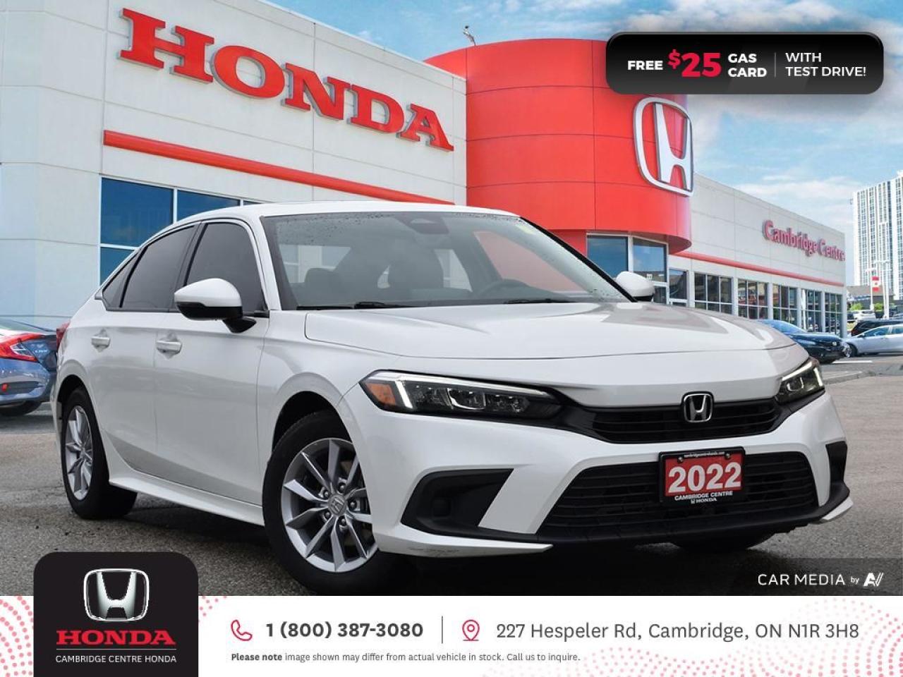 Used 2022 Honda Civic EX HONDA SENSING TECHNOLOGIES | REARVIEW CAMERA | APPLE CARPLAY™/ANDROID AUTO™ for sale in Cambridge, ON