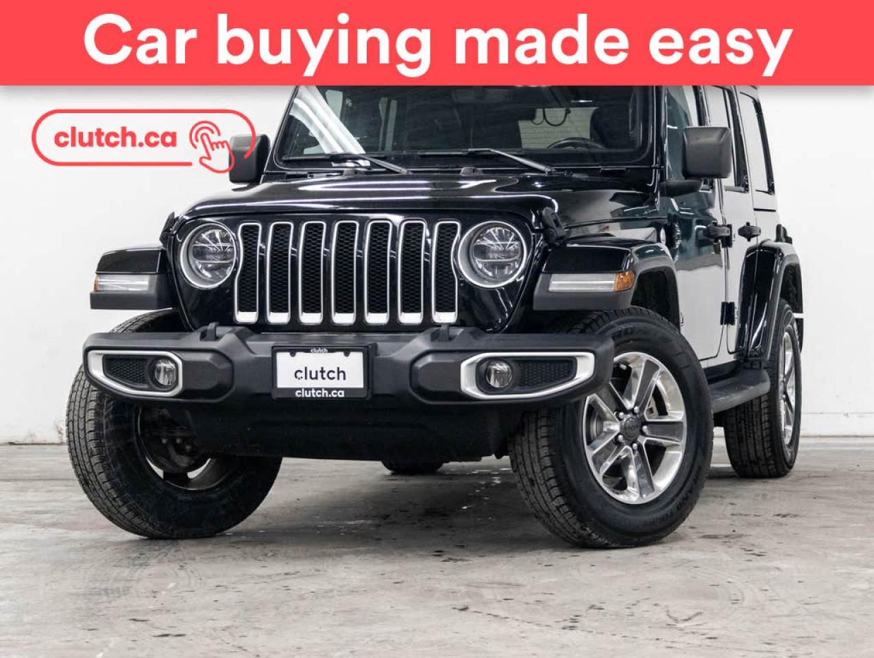 Used 2021 Jeep Wrangler Unlimited Sahara 4x4 w/ Apple CarPlay & Android Auto, Rearview Cam, Nav for sale in Toronto, ON