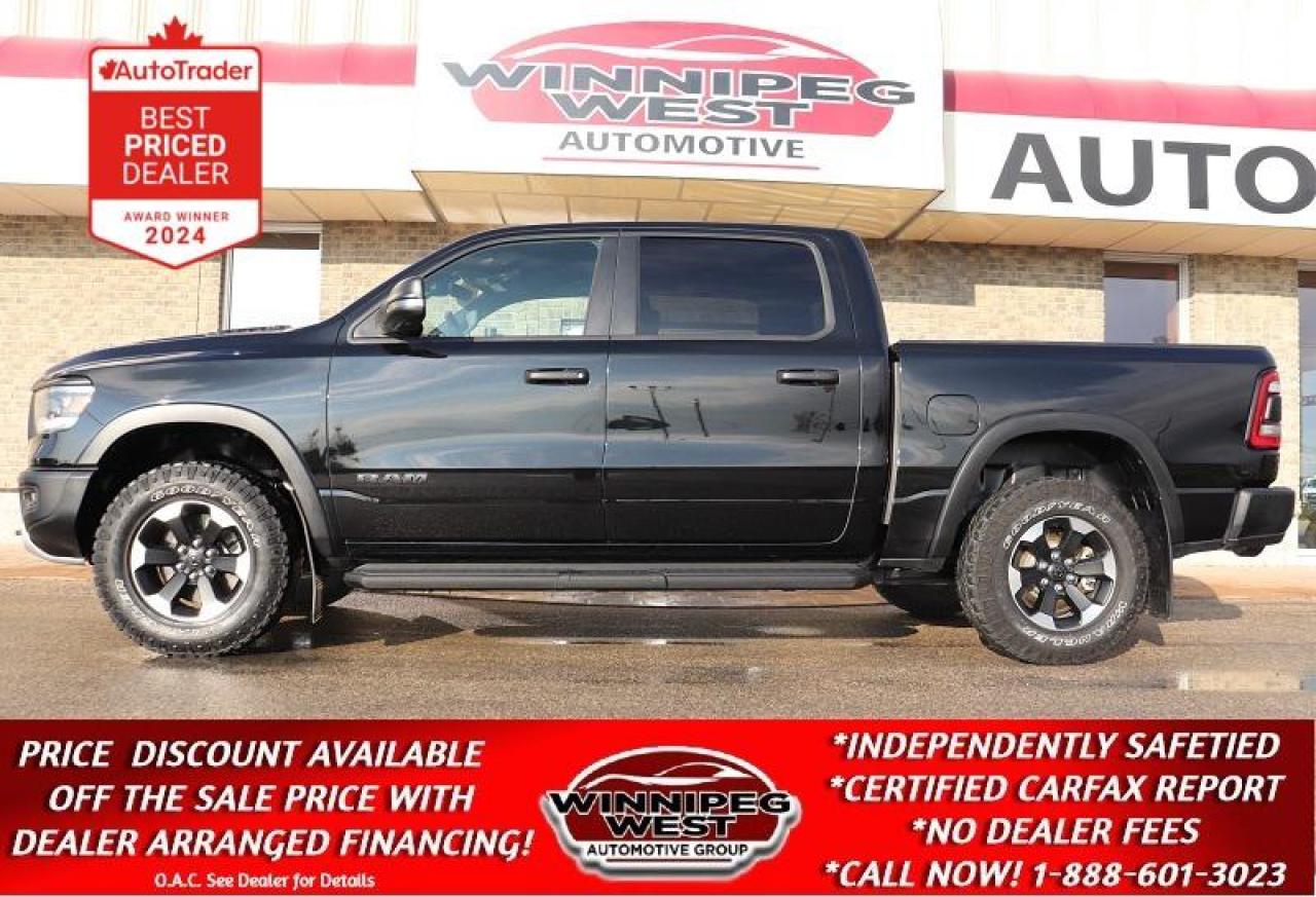 Used 2023 RAM 1500 REBEL SPORT 5.7L HEMI 4X4, LOADED & LIKE NEW!! for sale in Headingley, MB