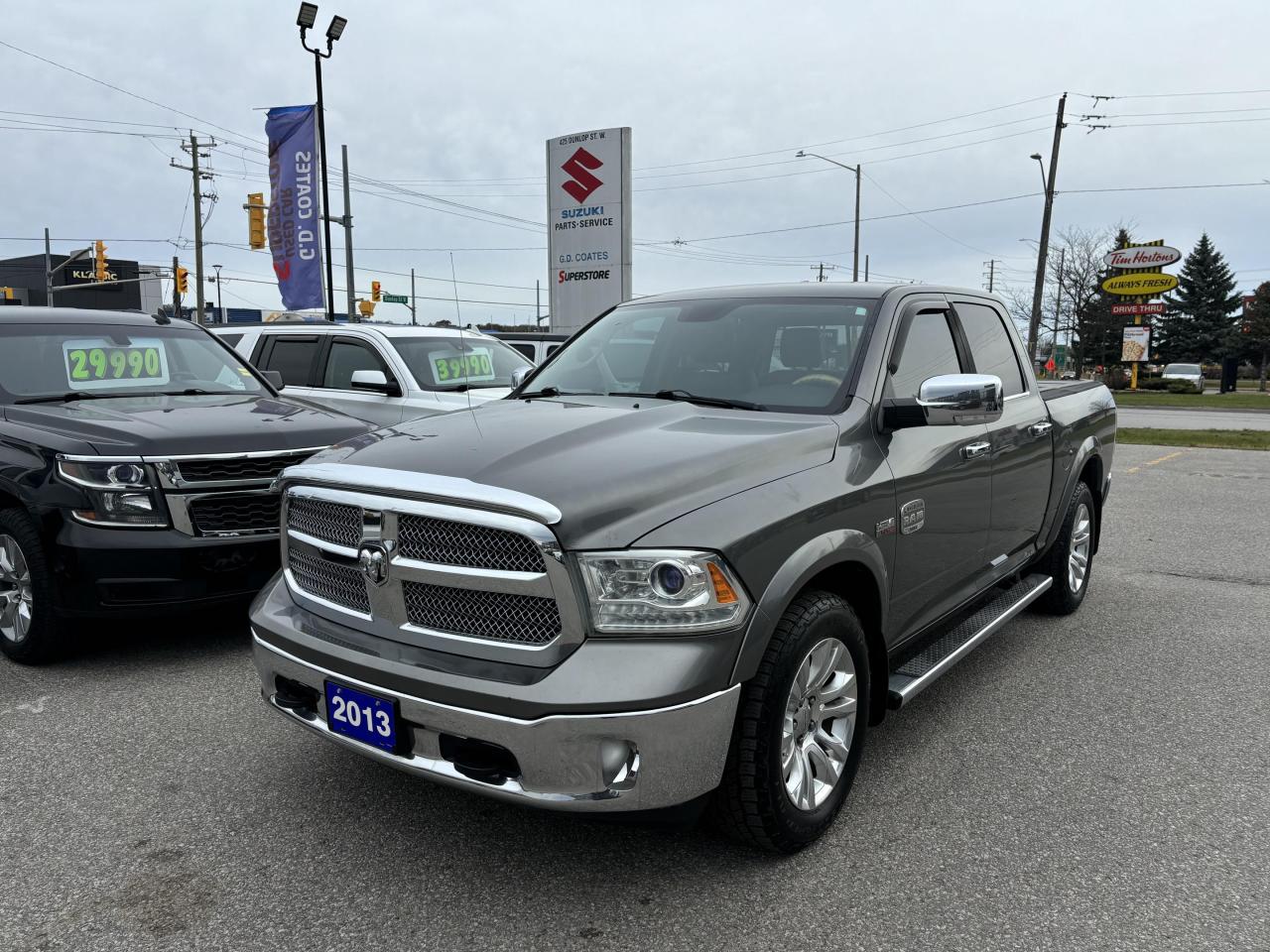 Used 2013 RAM 1500 Laramie Longhorn Crew 4x4 ~Nav ~Camera ~Leather for sale in Barrie, ON