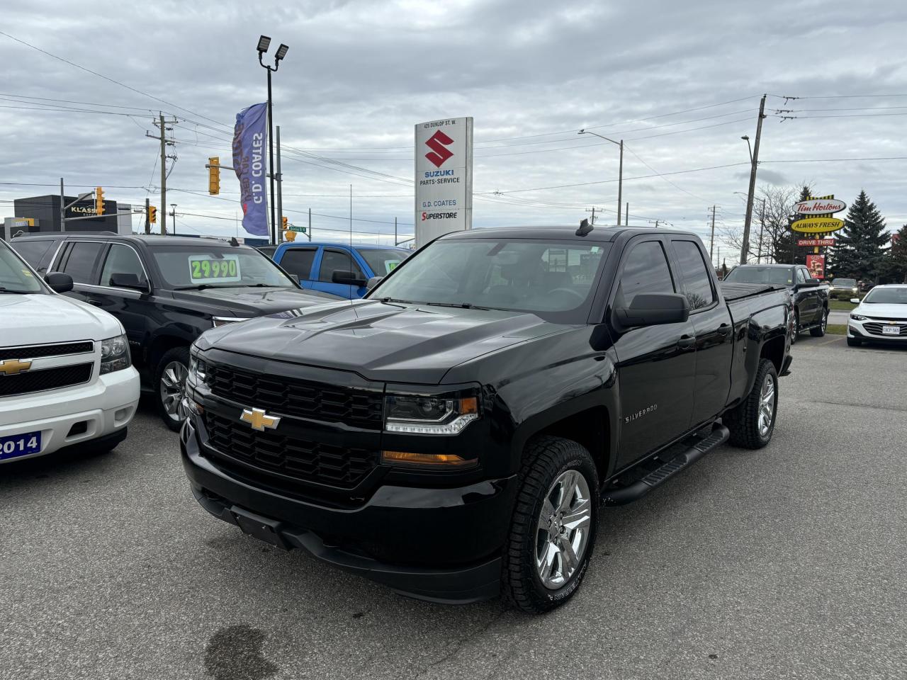 Used 2019 Chevrolet Silverado 1500 Custom Double Cab 4x4 ~Camera ~Bluetooth ~Keyless for sale in Barrie, ON