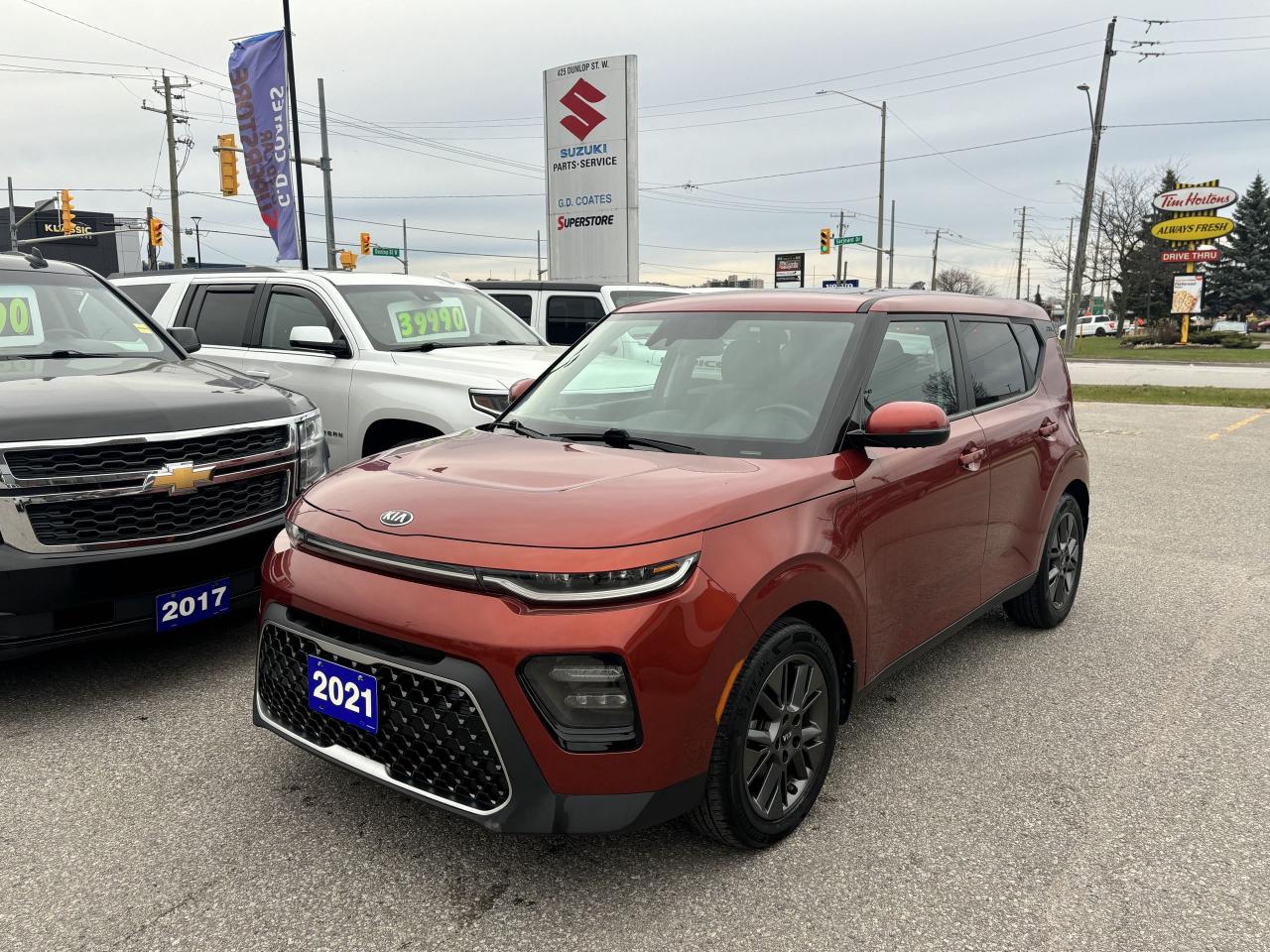 Used 2021 Kia Soul EX+ ~CarPlay ~Wireless Charger ~Camera ~Moonroof for sale in Barrie, ON