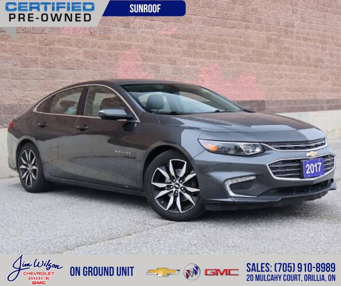 Used 2017 Chevrolet Malibu 4dr Sdn LT w-1LT | LEATHER | SUNROOF for sale in Orillia, ON