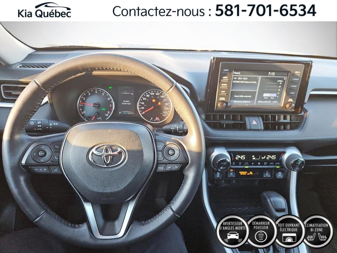 Used 2021 Toyota RAV4 XLE * TOIT* BIZONE* HAYON ELECTRIQUE* ANGLES MORTS for sale in Québec, QC