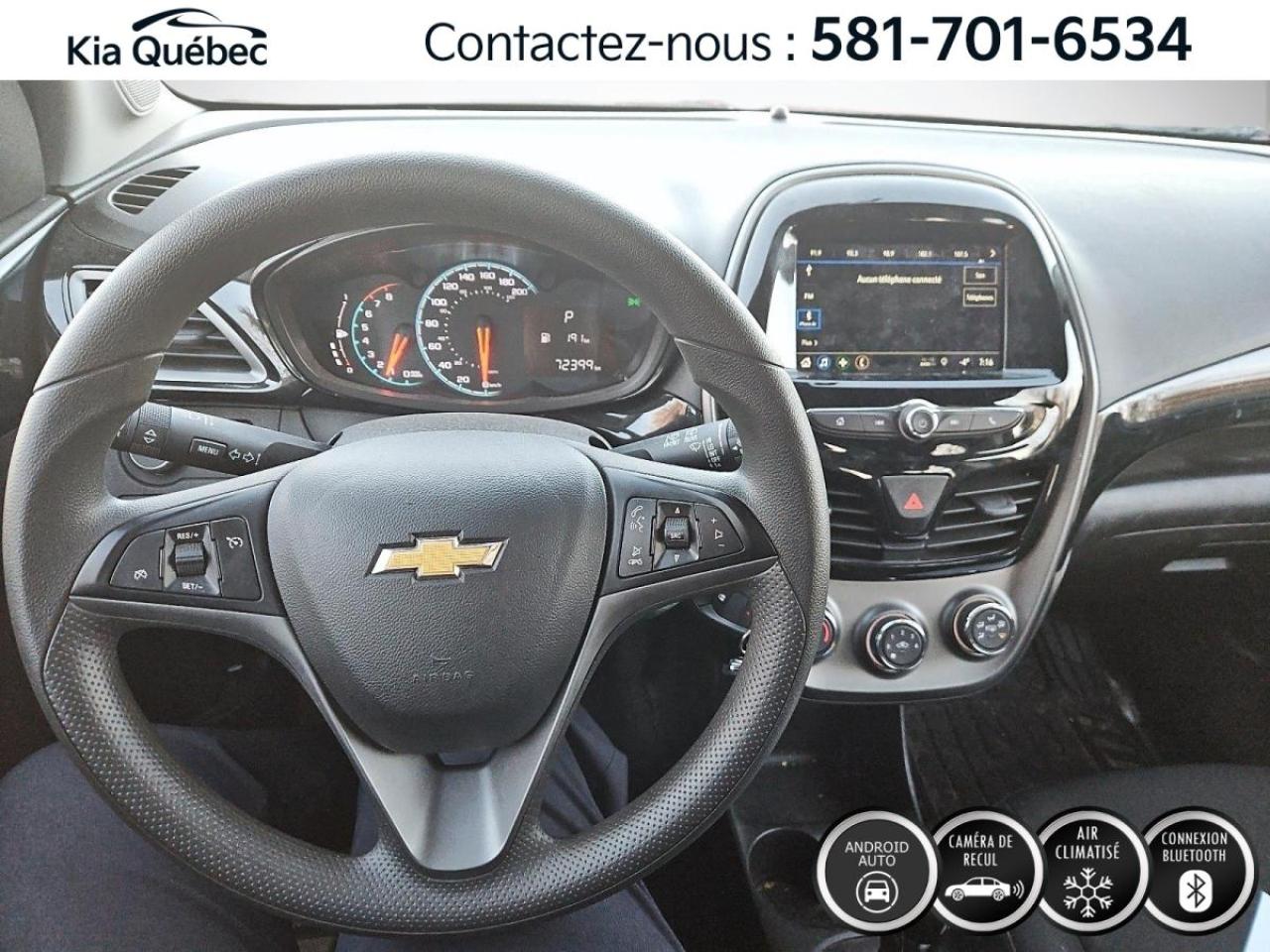 Used 2019 Chevrolet Spark 1LT * AUTOMATIQUE* 5 PORTES* CAMERA* CARPLAY* for sale in Québec, QC