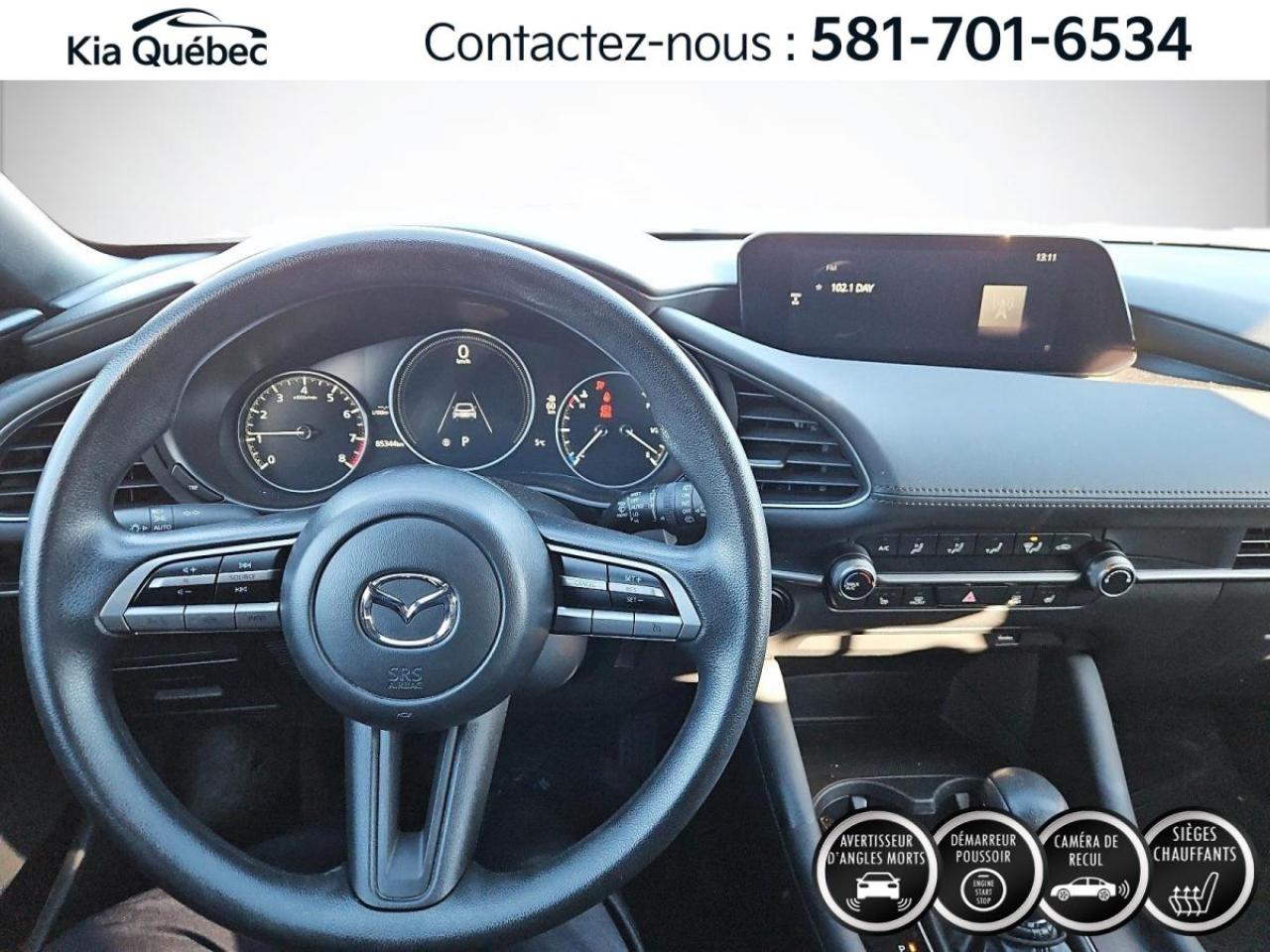 Used 2021 Mazda MAZDA3 Sport GX *  ANGLES MORTS* SIEGES CHAUFFANTS* CAMERA* for sale in Québec, QC