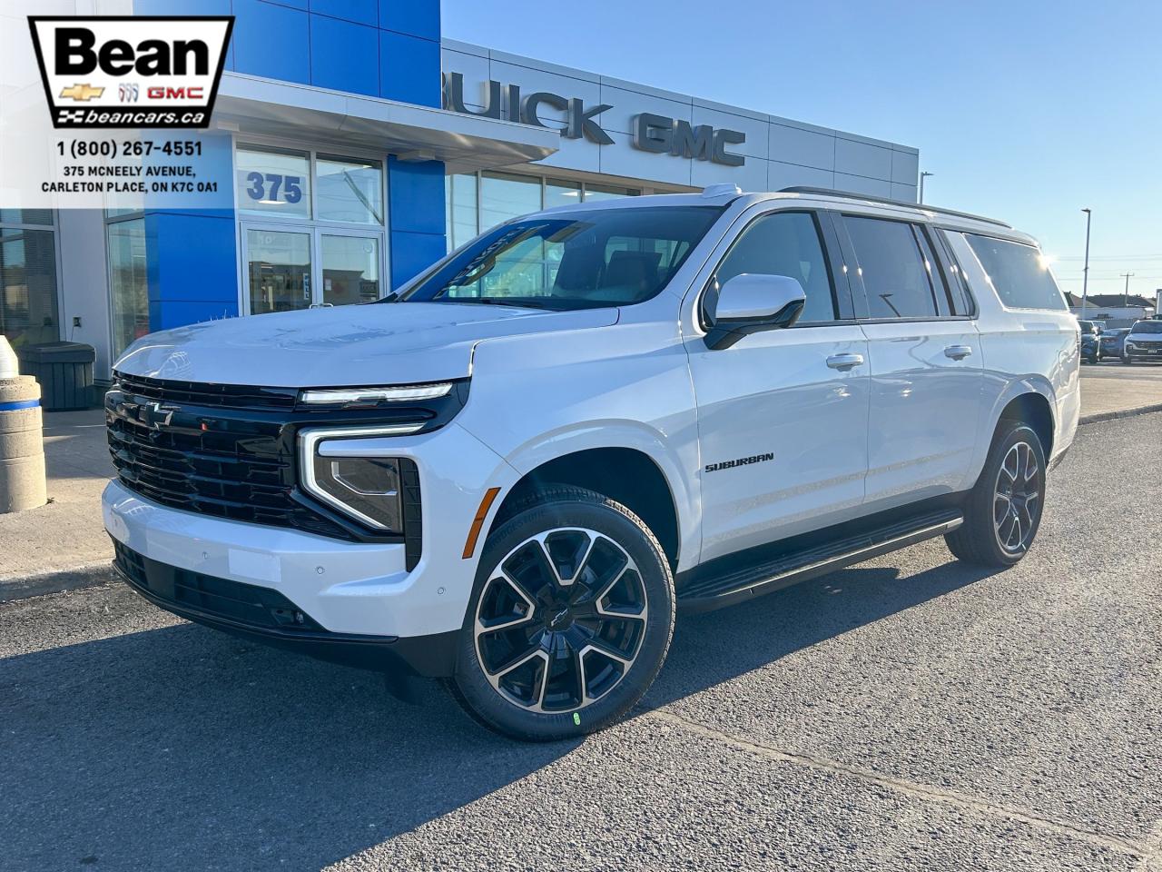 New 2025 Chevrolet Suburban RST 5.3L V8 WITH REMOTE START/ENTRY, SUNROOF, HEATED SEATS, TRAILERING PACKAGE, HD SURROUND VISION, LANE KEEP ASSIST for sale in Carleton Place, ON