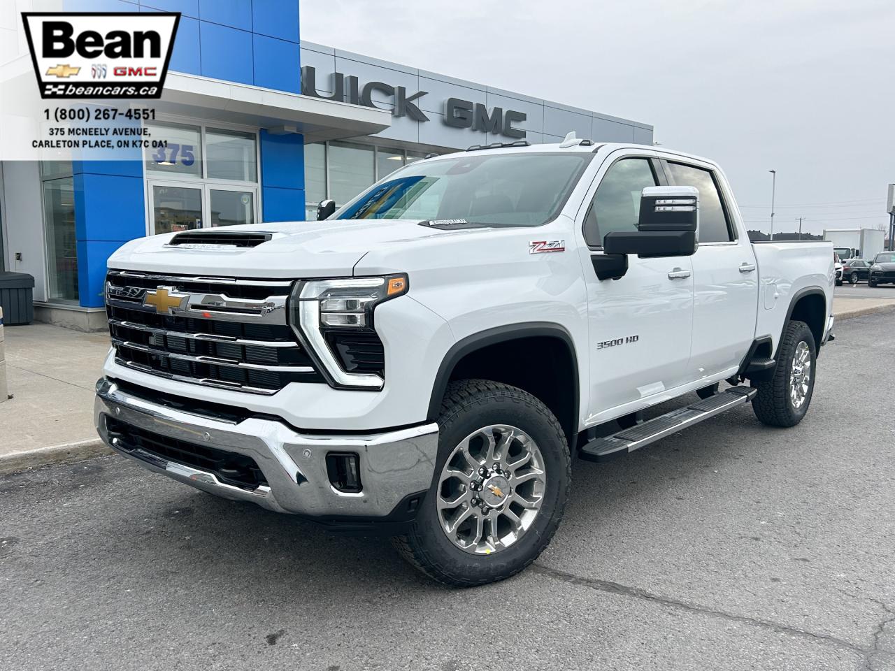 New 2025 Chevrolet Silverado 3500HD LTZ DURAMAX 6.6L V8 TURBO DIESEL WITH REMOTE START/ENTRY, HEATED SEATS, VENTILATED SEATS, HEATED STEERING WHEEL, HD SURROUND VISION, BOSE SOUND SYSTEM, APPLE CARPLAY AND ANDROID AUTO for sale in Carleton Place, ON