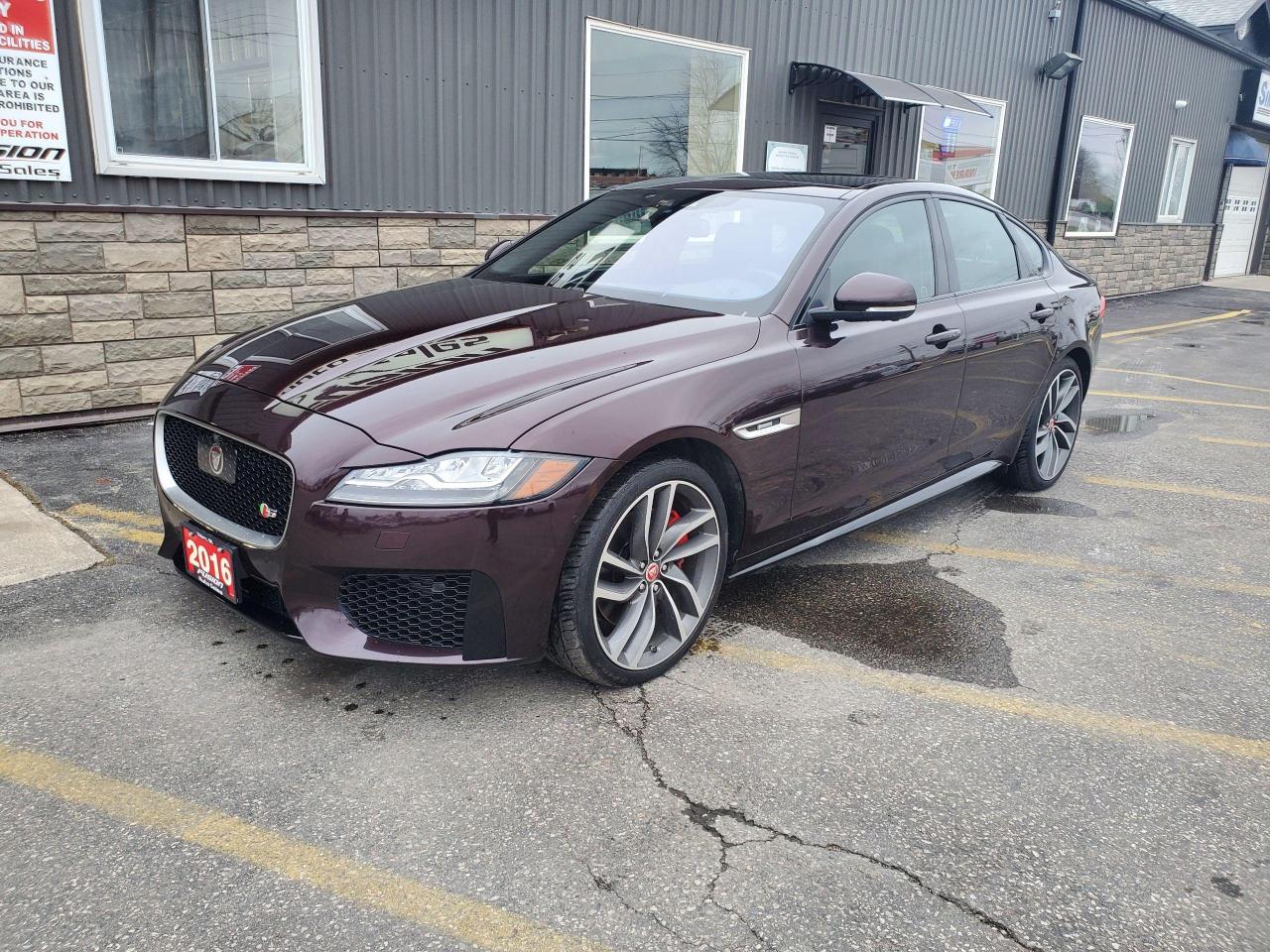 Used 2016 Jaguar XF S-AWD-380HP-LOADED-LEATHER-NAVIGATION-SUNROOF for sale in Tilbury, ON