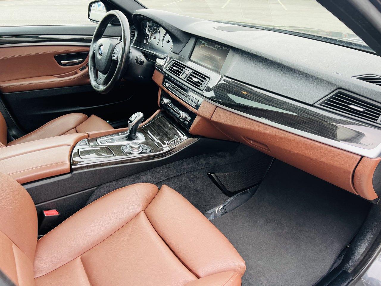 2013 BMW 5 Series 535i xDrive **BROWN LEATHER INTERIOR** - Photo #21