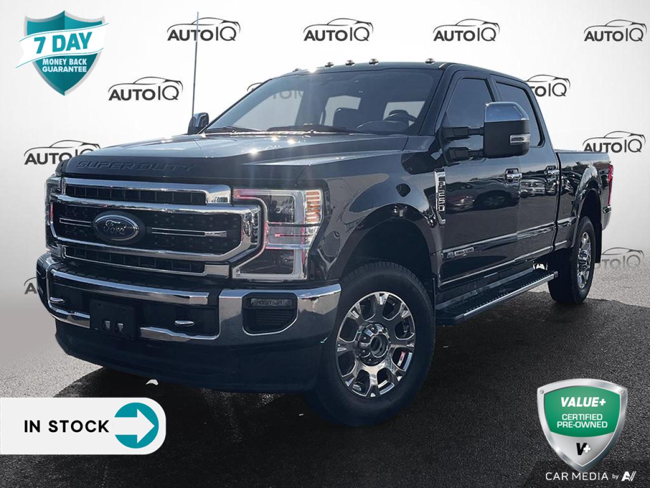 For Sale: 2020 Ford F-250SD Lariat - Built to Work, Styled to Impress!<br> Recent Arrival  Ready for the Road Ahead! <br><br>Key Features:<br><br>Powerful Performance: Power Stroke 6.7L V8 DI 32V OHV Turbodiesel paired with a smooth 10-Speed Automatic transmission and 4WD for ultimate capability.<br><br>Luxury Meets Functionality: Twin Panel Moonroof, Ambient Lighting, and premium leather-wrapped steering wheel for a touch of class.<br><br>Top-Tier Tech: SYNC 3 Communications, Voice-Activated Navigation, and B&O Sound System by Bang & Olufsen for a cutting-edge driving experience.<br>Chrome Package: Chrome Door & Tailgate Handles, Chrome Exhaust Tip, and 20 Aluminum PVD Wheels add sleek style.<br><br>Built Tough: Tow Package, Electronic-Locking w/3.55 Axle Ratio, and Tailgate Step & Handle for easy heavy-duty work.<br><br>Convenience Galore: Remote Start, Intelligent Access with push-button start, and Remote Tailgate Release make your life easier.<br><br>Stunning Exterior: Finished in Agate Black Metallic, this truck is as sharp as it is strong.<br><br>The 2020 Ford F-250SD Lariat combines rugged power with luxury features, making it perfect for work, play, and everything in between. Whether youre towing, hauling, or cruising, this truck does it all in style.<br><br>Contact us today to schedule a test drive and see why the F-250SD Lariat is the truck youve been waiting for!<br><br>Hurry, vehicles like this dont stay on the lot for long!<p> </p>

<h4>VALUE+ CERTIFIED PRE-OWNED VEHICLE</h4>

<p>36-point Provincial Safety Inspection<br />
172-point inspection combined mechanical, aesthetic, functional inspection including a vehicle report card<br />
Warranty: 30 Days or 1500 KMS on mechanical safety-related items and extended plans are available<br />
Complimentary CARFAX Vehicle History Report<br />
2X Provincial safety standard for tire tread depth<br />
2X Provincial safety standard for brake pad thickness<br />
7 Day Money Back Guarantee*<br />
Market Value Report provided<br />
Complimentary 3 months SIRIUS XM satellite radio subscription on equipped vehicles<br />
Complimentary wash and vacuum<br />
Vehicle scanned for open recall notifications from manufacturer</p>

<p>SPECIAL NOTE: This vehicle is reserved for AutoIQs retail customers only. Please, No dealer calls. Errors & omissions excepted.</p>

<p>*As-traded, specialty or high-performance vehicles are excluded from the 7-Day Money Back Guarantee Program (including, but not limited to Ford Shelby, Ford mustang GT, Ford Raptor, Chevrolet Corvette, Camaro 2SS, Camaro ZL1, V-Series Cadillac, Dodge/Jeep SRT, Hyundai N Line, all electric models)</p>

<p>INSGMT</p>