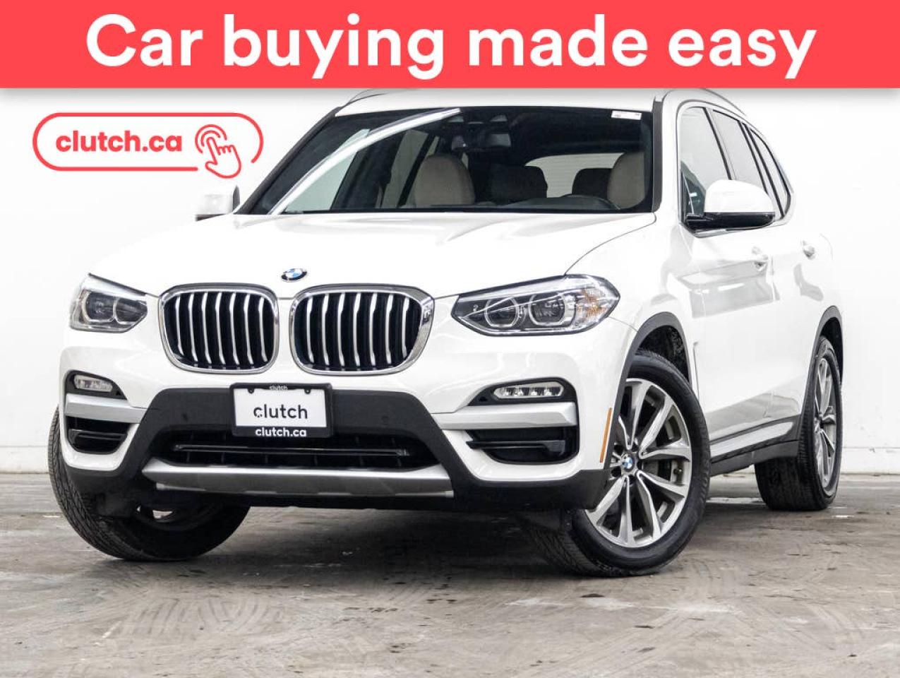 Used 2019 BMW X3 xdrive30i AWD w/ Apple CarPlay & Android Auto, Rearview Cam, Nav for sale in Toronto, ON