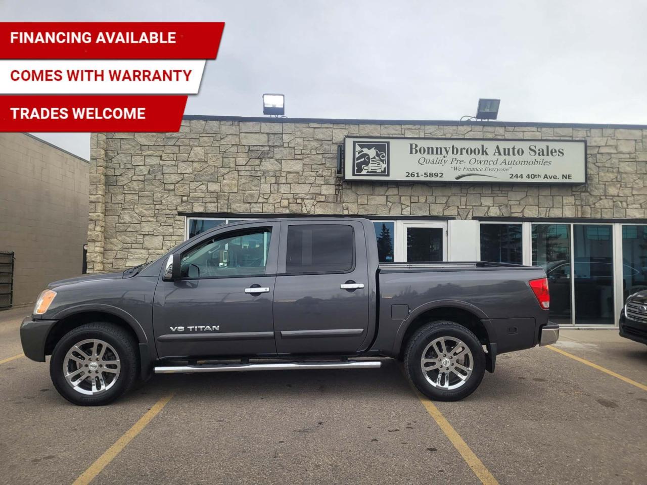 Used 2012 Nissan Titan 4WD Crew Cab SL/LEATHER/SUNROOF/DVD PLAYER for sale in Calgary, AB