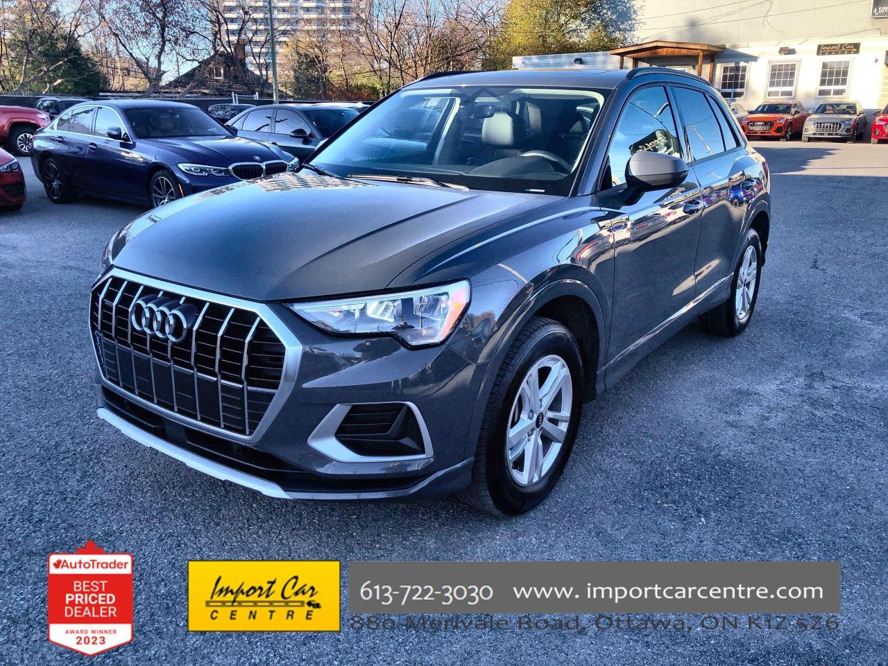 Used 2022 Audi Q3 40 Komfort LEATHER, PANO. ROOF, HTD. SEATS & STEER for sale in Ottawa, ON