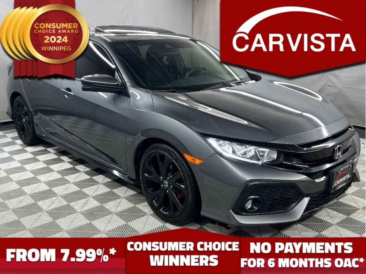 Used 2018 Honda Civic Hatchback Sport CVT w-Honda Sensing for sale in Winnipeg, MB