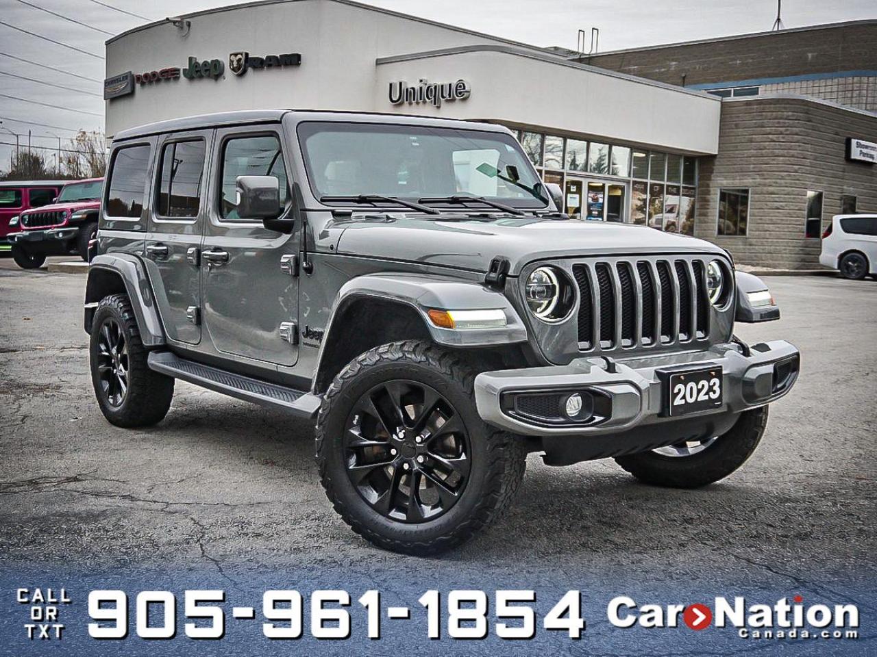 Used 2023 Jeep Wrangler High Altitude 4 Door 4x4| SKY TOP| LEATHER| NAV| for sale in Burlington, ON